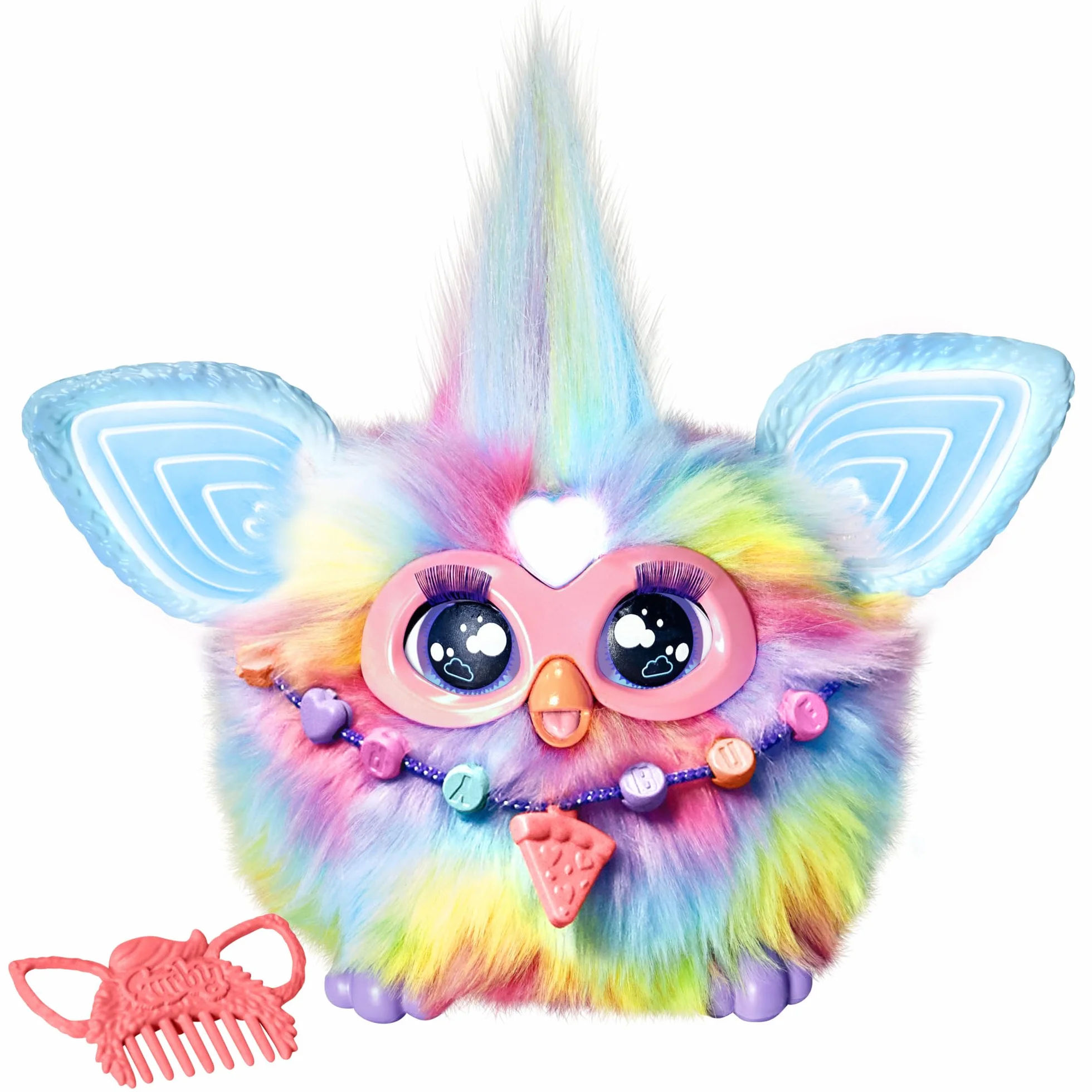 Furby Tie Dye, 15 accessori di moda, peluche interattivo per ragazze e ragazzi, animatronic attivato dalla voce, dai 6 anni in su