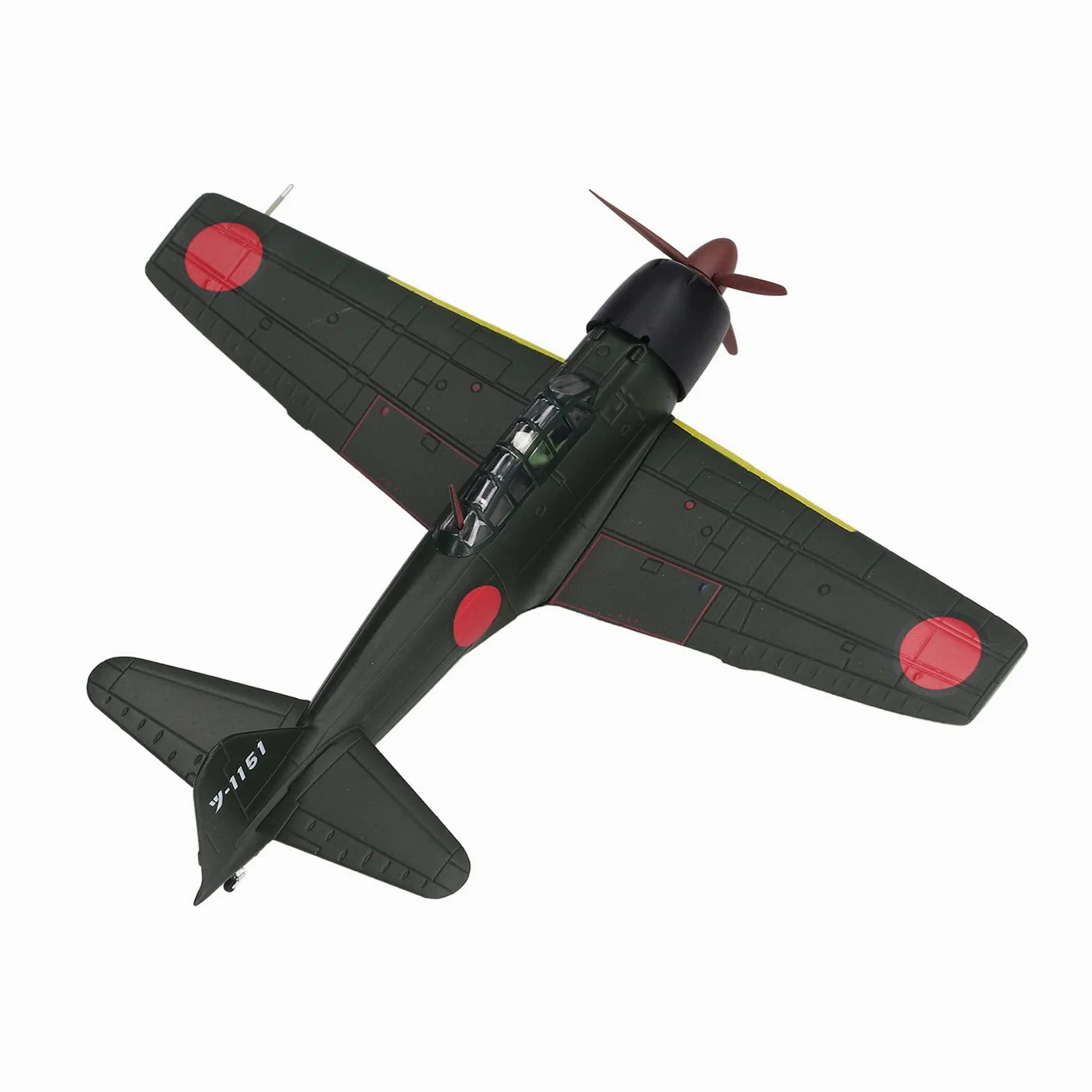 1:72 Alloy Fighter Airplane Model with Stand, Detailed Diecast
