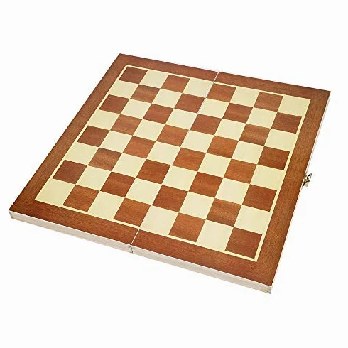 MRKU Set di Scacchi in Legno Scacchiera Pieghevole Internazionale Gioco di Scacchi in Legno Backgammon Walk Entertainment Versione Inglese Scacchi