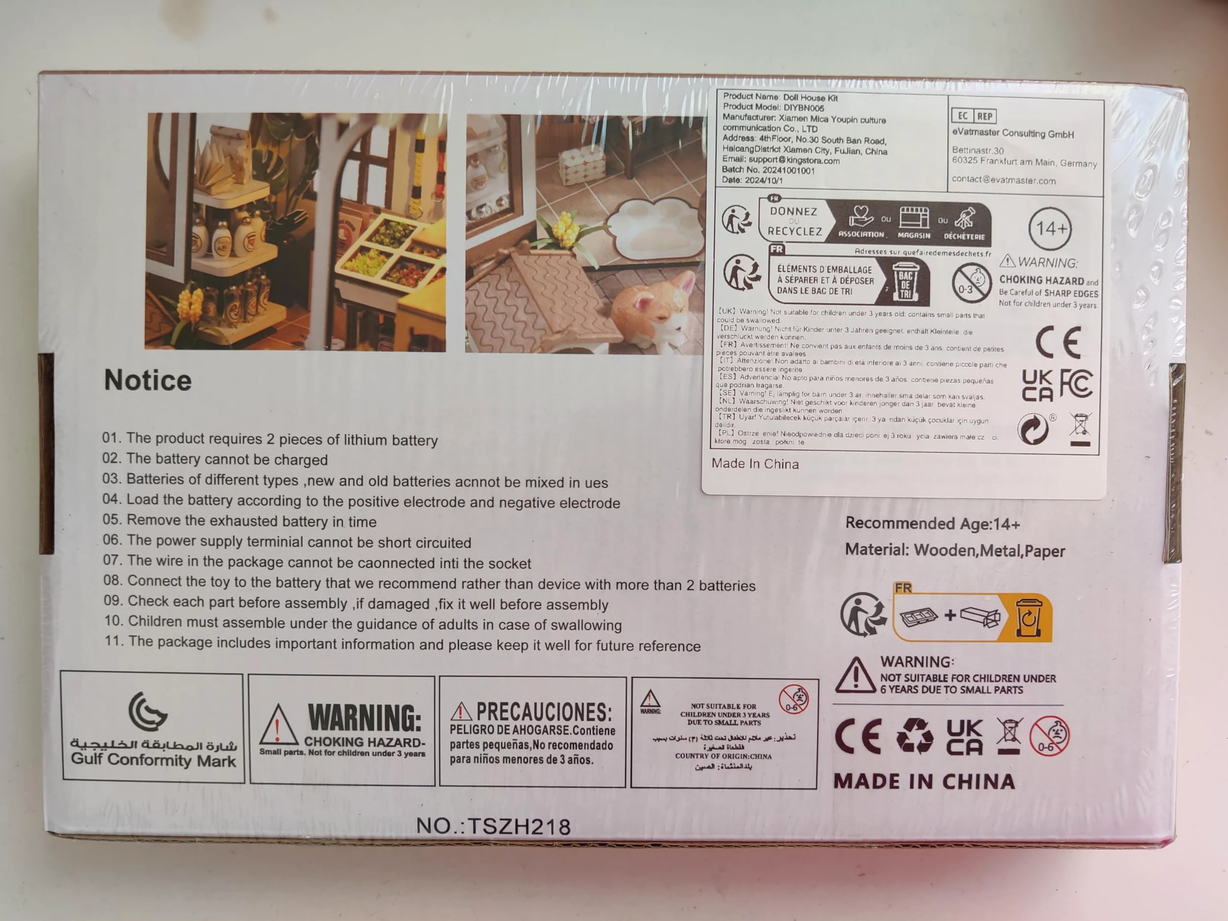 Magic Shop, kit fai da te in miniatura per casa delle bambole fai da te, ornamento creativo, casa delle bambole con luce LED, regalo magico per casa