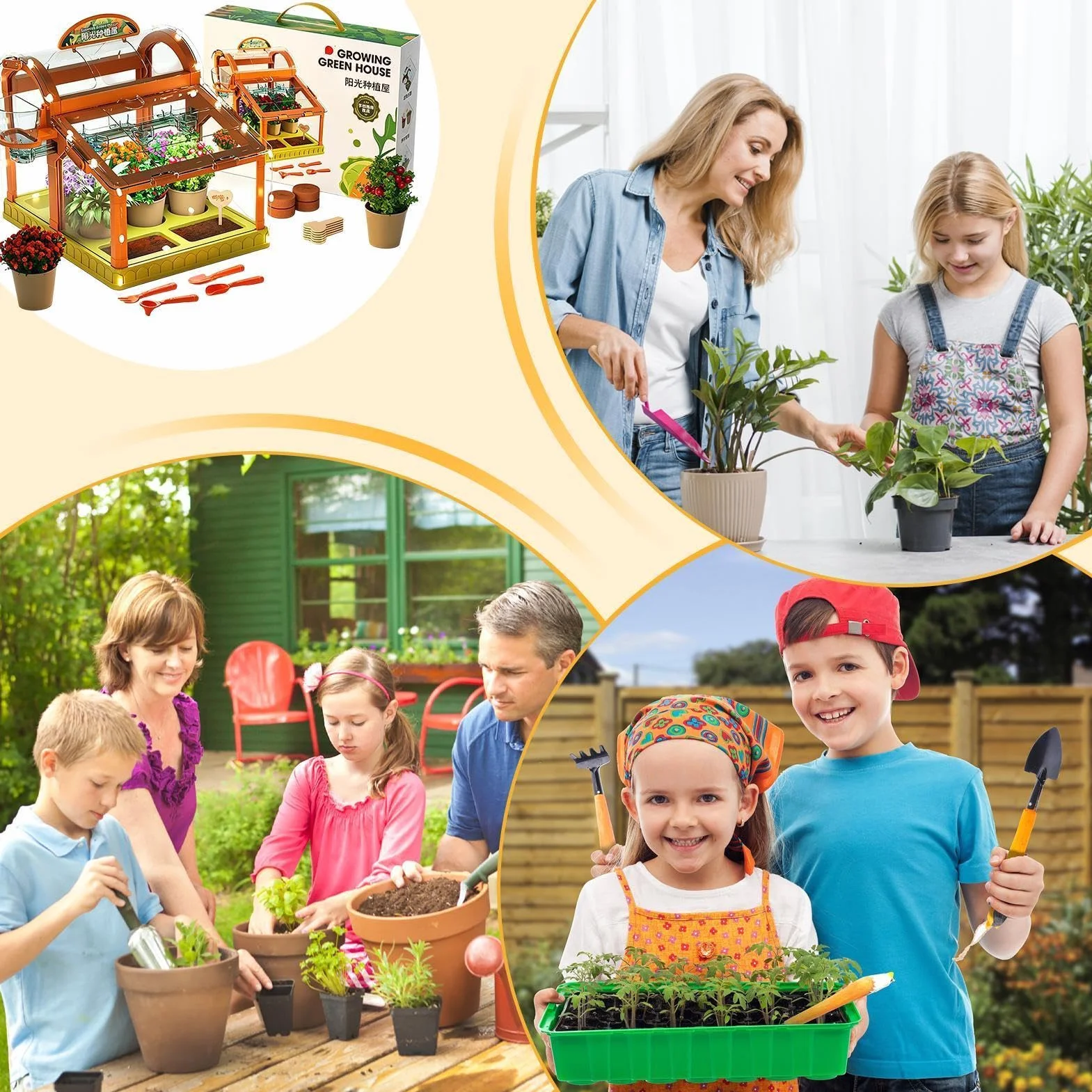 Kit Di Coltivazione Piante Per Bambini | Giochi Scientifici | Kit Terrario E Serra Per Coltivare,Ragazzi E Ragazze Interni Esterni Aula Casa Fattoria Natura