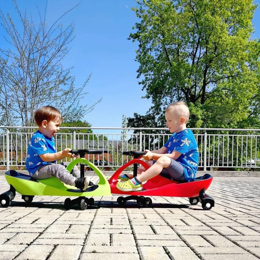 Twistcar Macchina per Bambini senza Pedali, Volante 360°, Ruote in Gomma, Verde, Portata 120 kg
