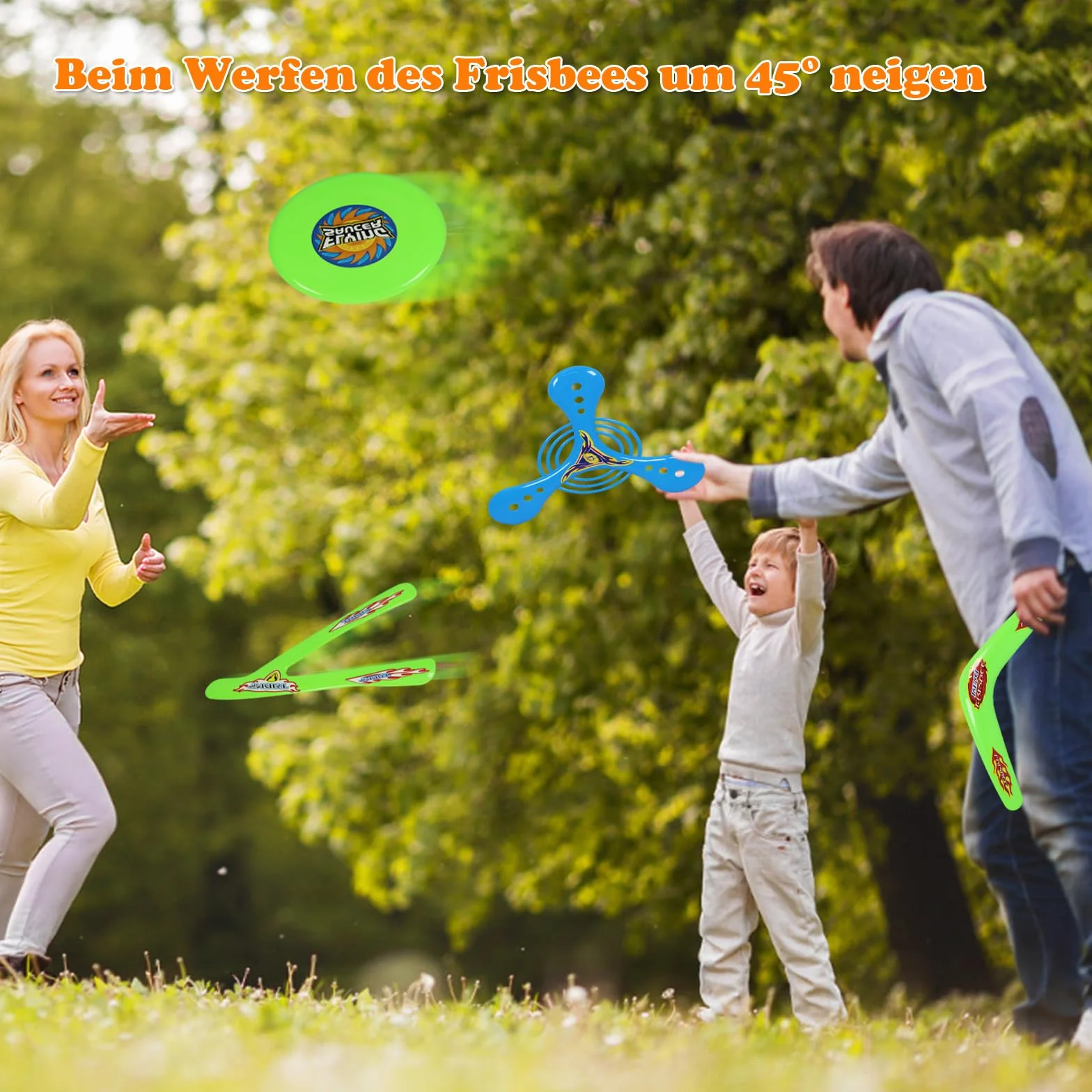 6 Pezzi Set di Boomerang, Boomerang a Forma di V, Boomerang per Principianti Set, Giochi Interattivi Genitore Figlio, Giocattoli per Bambini, All'aperto per Principianti
