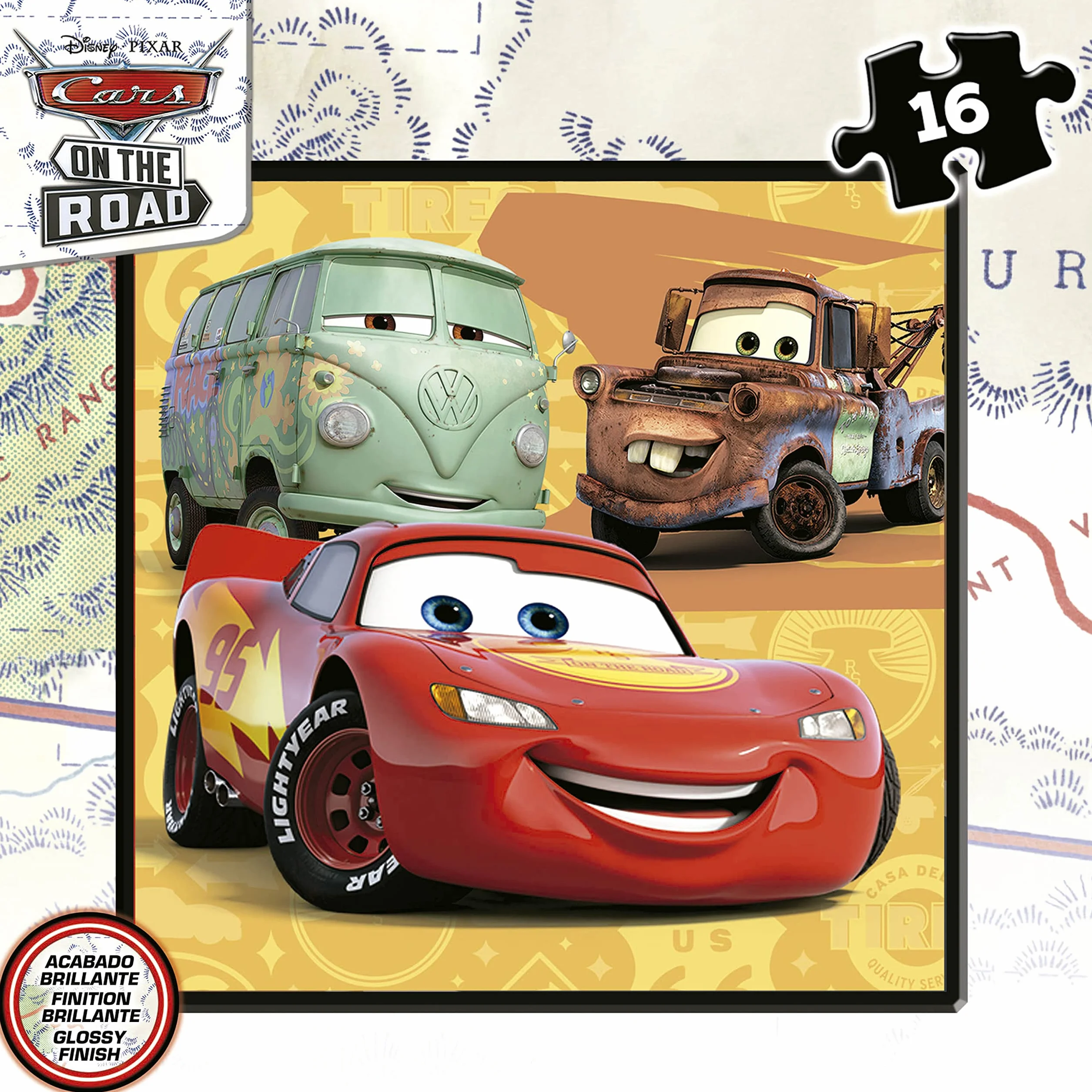 Educa - Cars Puzzle progressivi | Insieme di 4 puzzle progressivi per bambini di 12,16,20 e 25 pezzi presentati in una valigetta; Per i bambini da osare con livelli diversi. Misure: 16x16cm (19677)