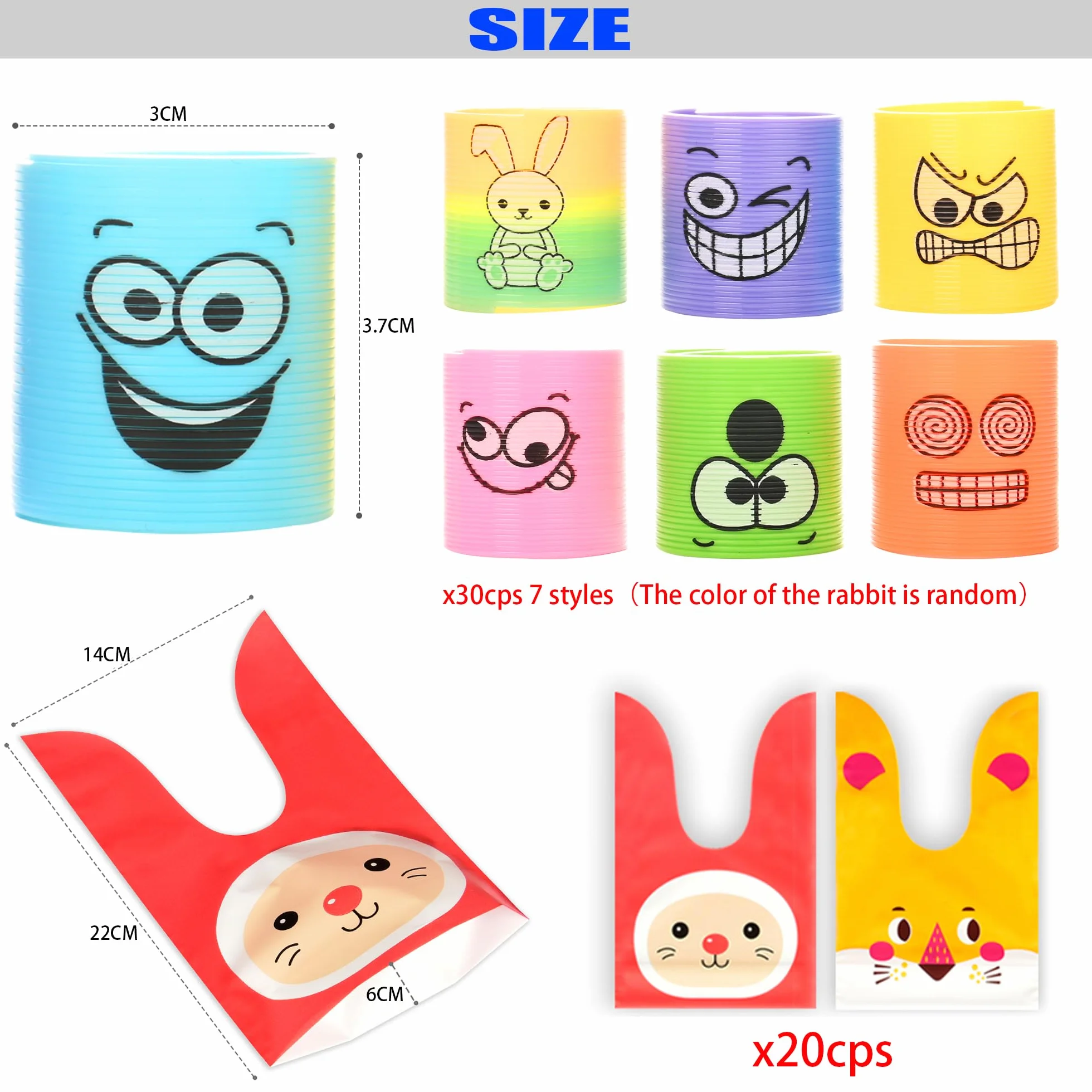 Molle per Bambini Gadget 30Pcs Regalini Fine Festa Compleanno +20Pcs Sacchettini Compleanno Bambina Invitati Idee Pensierini Dopo Molla Giocattolo Regalino 2 3 4 5 8 10 Anni Bambino Mini Giochi Kit