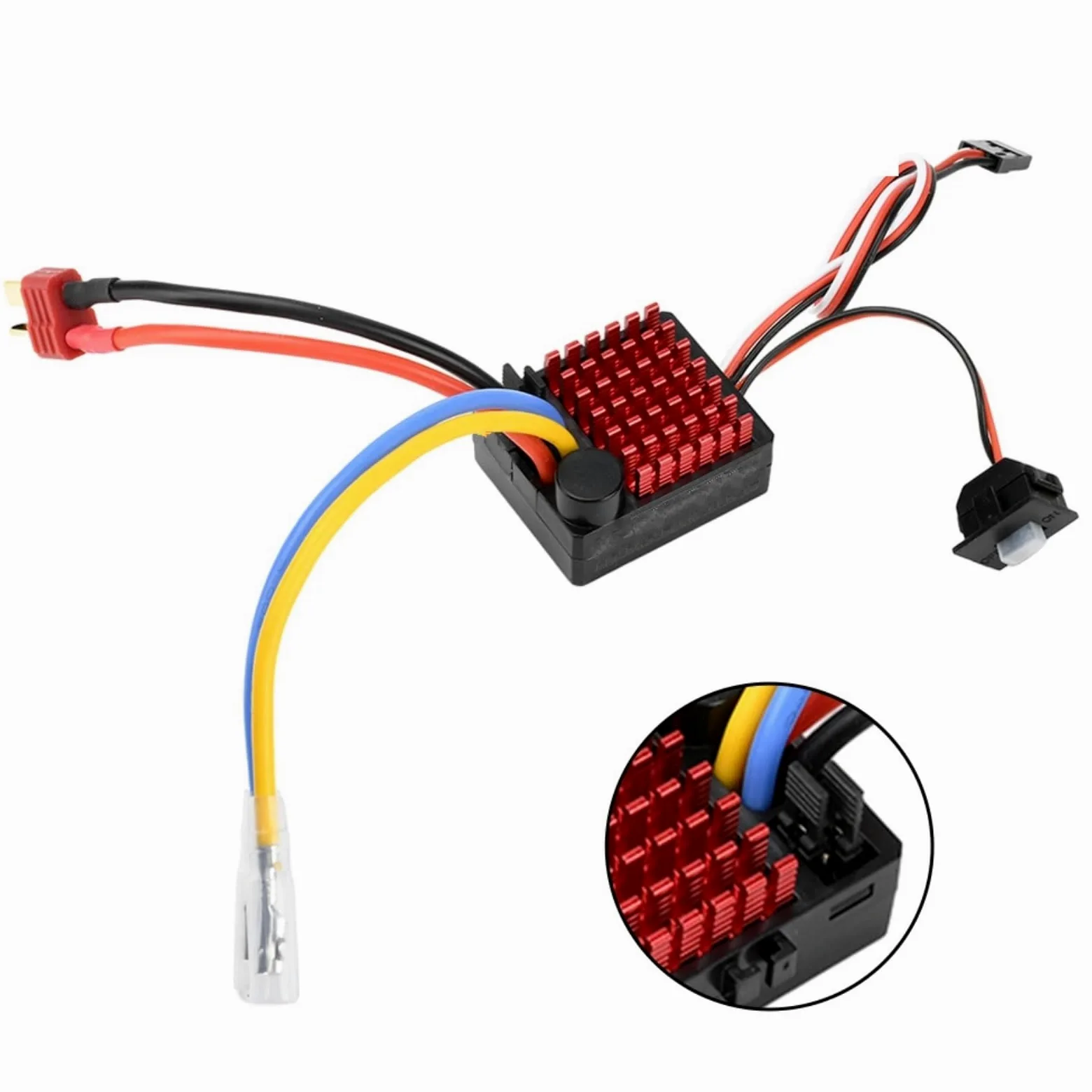 Per 540/550/380/370 Motore ESC Spazzolato 60A Regolatore Elettronico Di Velocità DC Drive Modello Accessorio Crawler Ricambio Modificati Veicolo ESC RC
