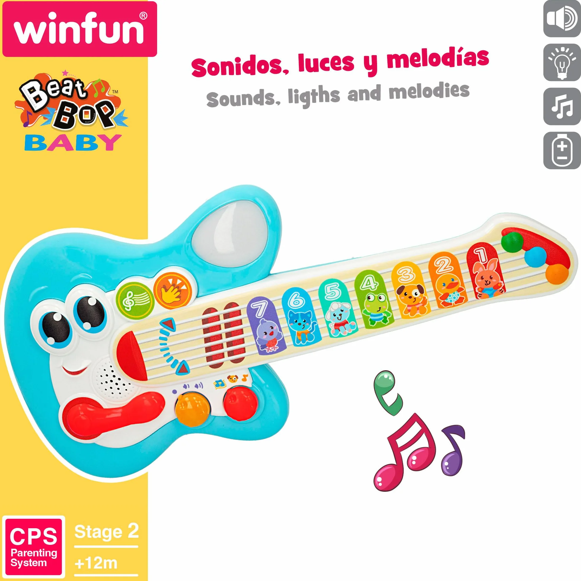 Winfun Chitarra per bambini Giocattoli musicali 1 anno