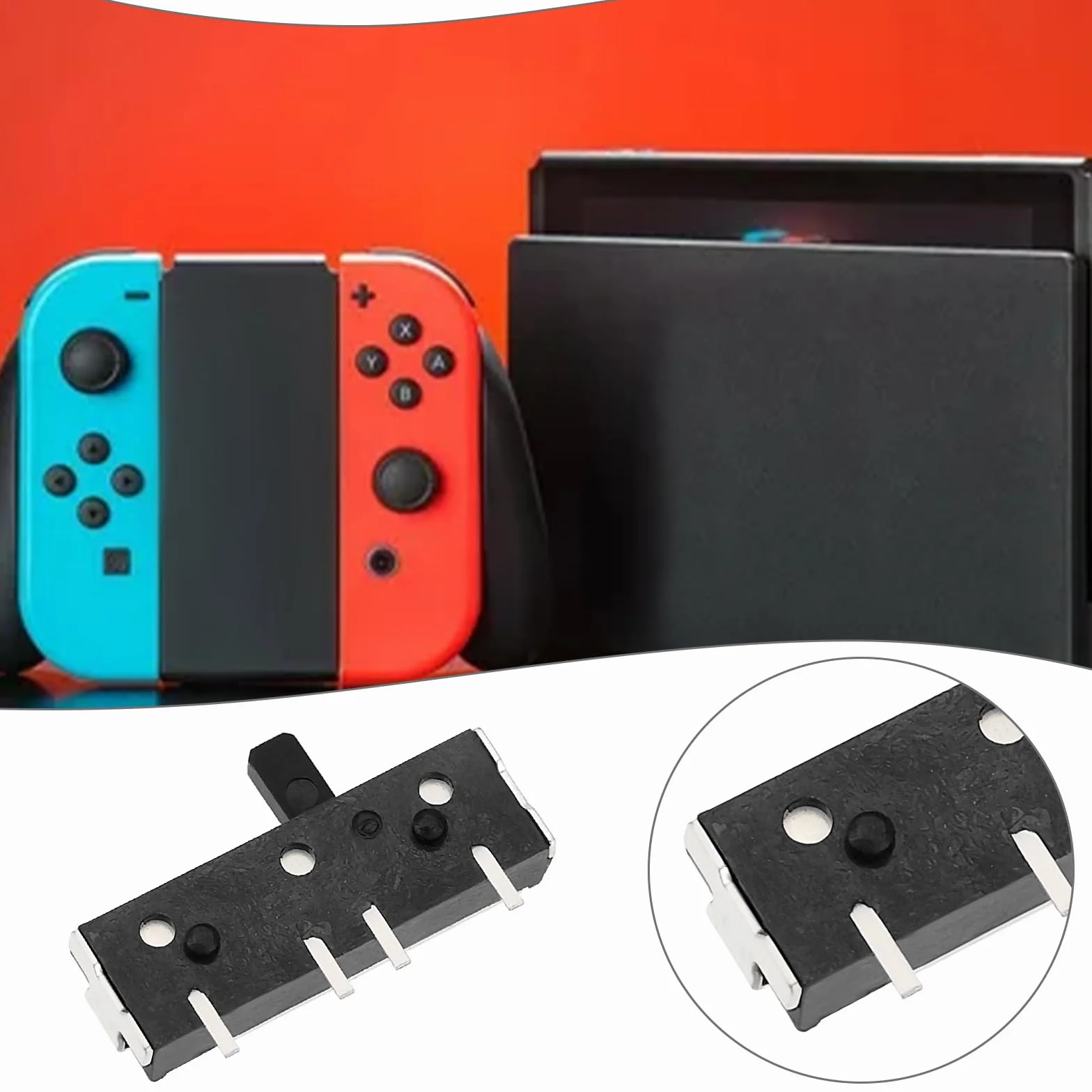 Create idea 5PCS Console di gioco Interruttore di alimentazione principale compatibile con Nintendo DS Lite NDSL NDS Lite 11x3.4mm Sistema di gioco Interruttore di alimentazione Console Pulsante di