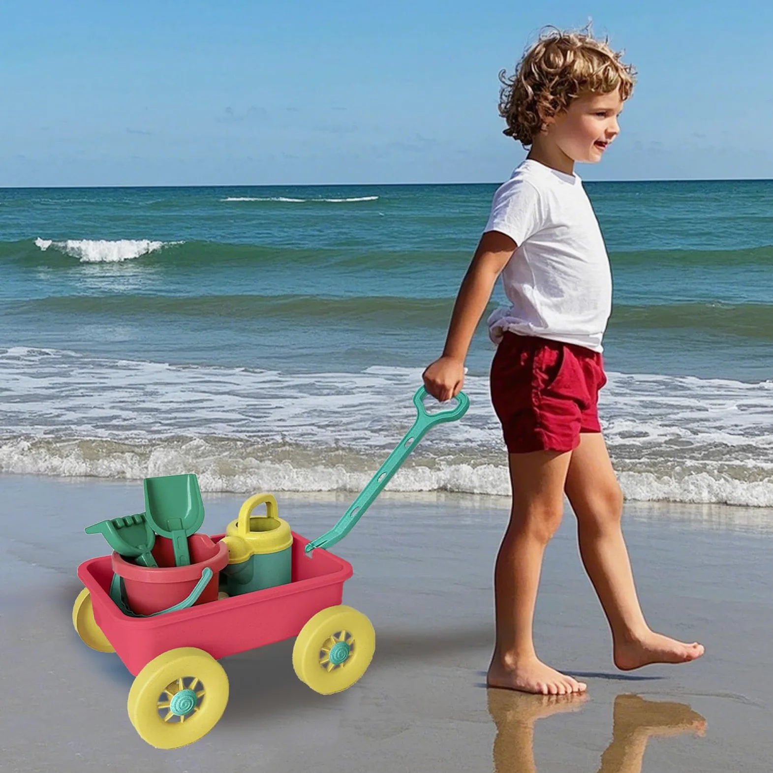 Giochi di sabbia da spiaggia, giocattoli da spiaggia per bambini 8 pezzi | Playset Outdoor Portable Fun Outdoor per ragazzi adolesce