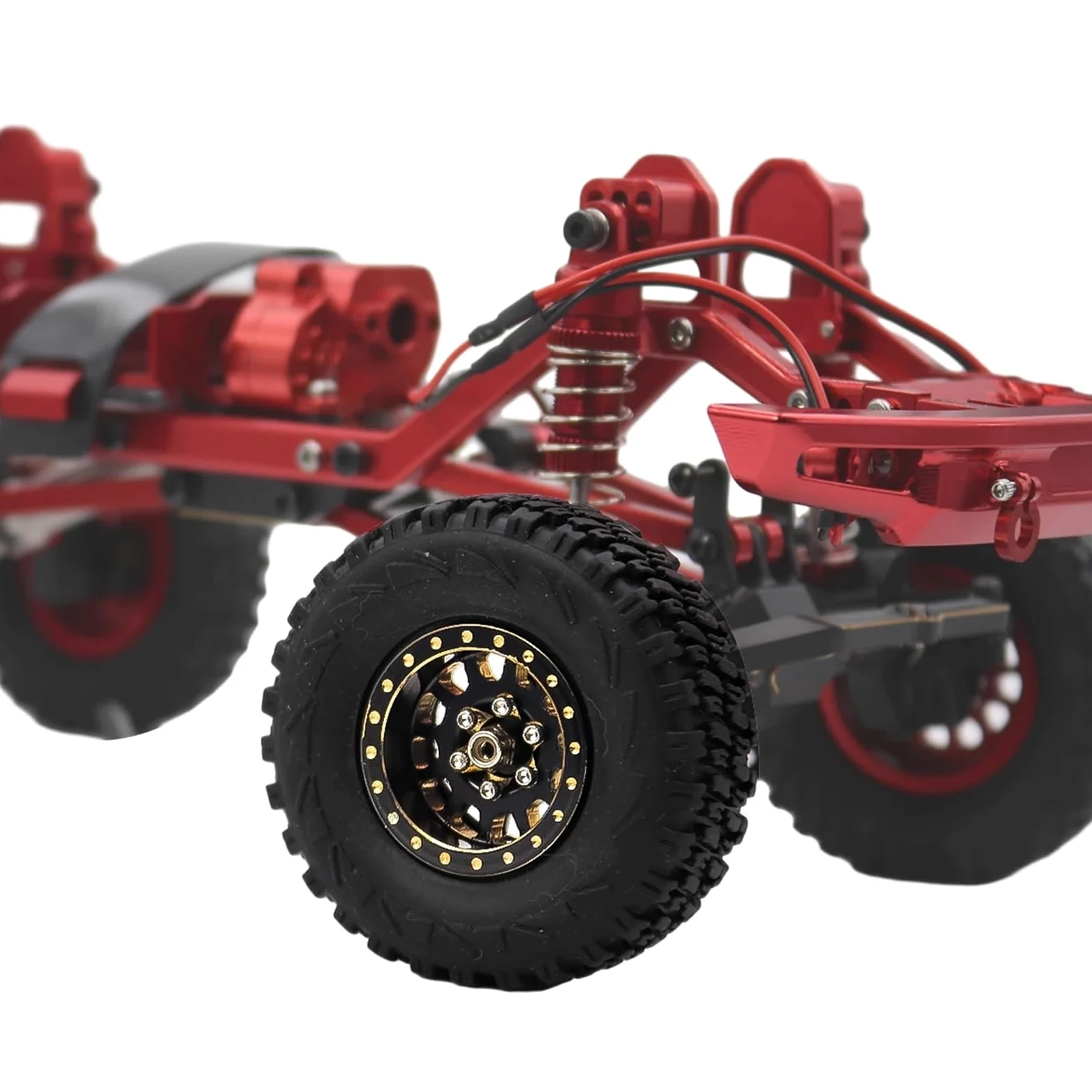 Per Axial Per SCX24 Per FCX24 Per TRX4M 1/24 1/18 RC Auto Parti Di Aggiornamento In Ottone Beadlock Mozzo Ruota Cerchi 4 Pezzi 1.0 Pollici Plus Ricambi Modellini RC
