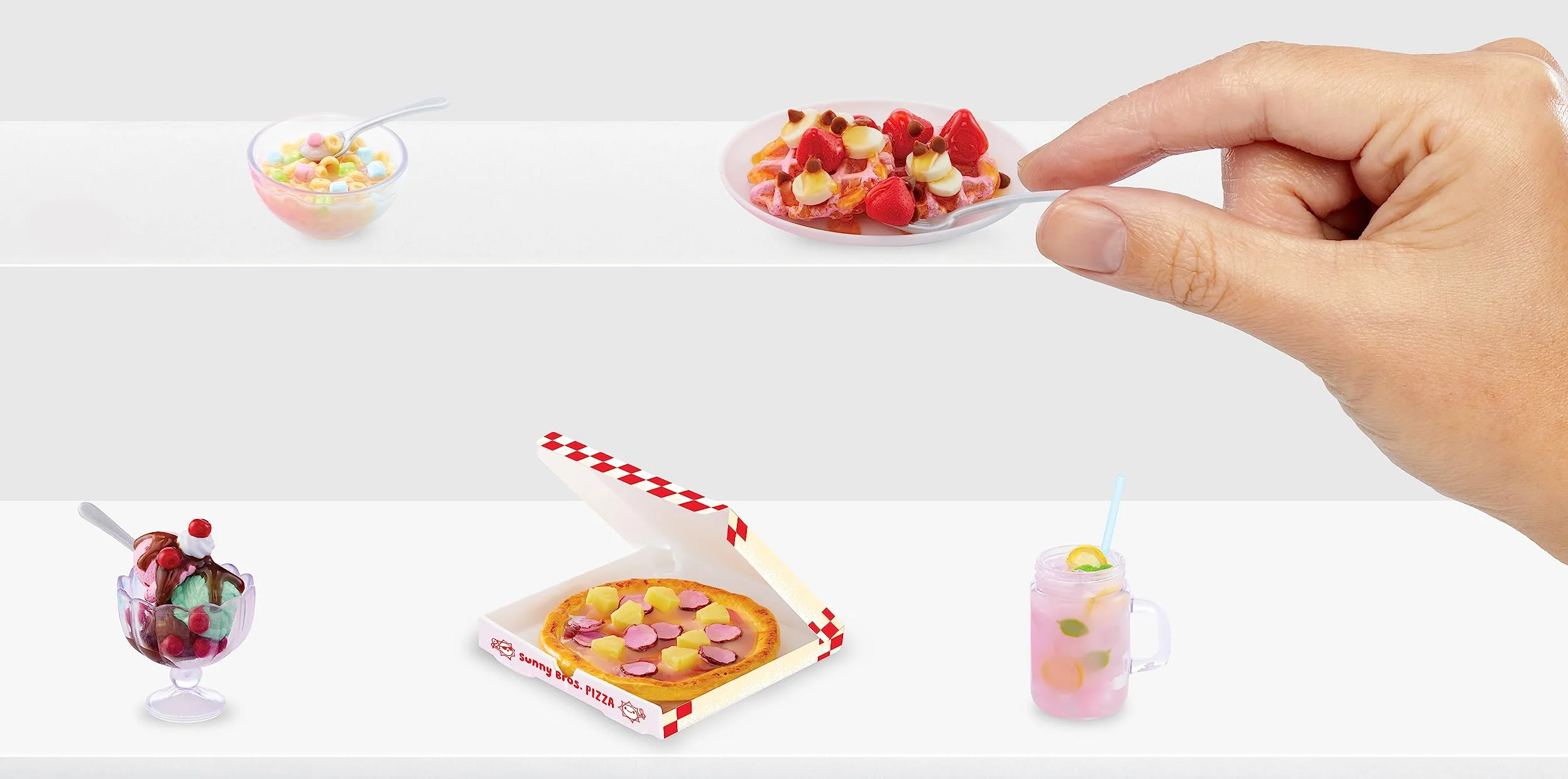 Miniverse Make It Mini Food Multipack di MGA - Gioco alimentare fai-da-te con luce UV, ingredienti alimentari replicati e giochi in resina - non edibile - Età 8+ anni
