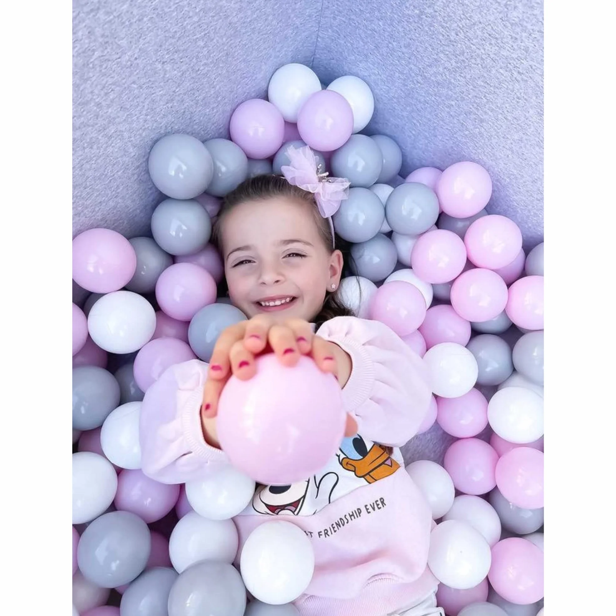 MEOWBABY 500 ∅ 7Cm Palline Colorate per Bambino Baby per Piscina di Palline Rotondi di Plastica per la Stanza dei Bambini Giocattoli Fabbricato in EU Giallo