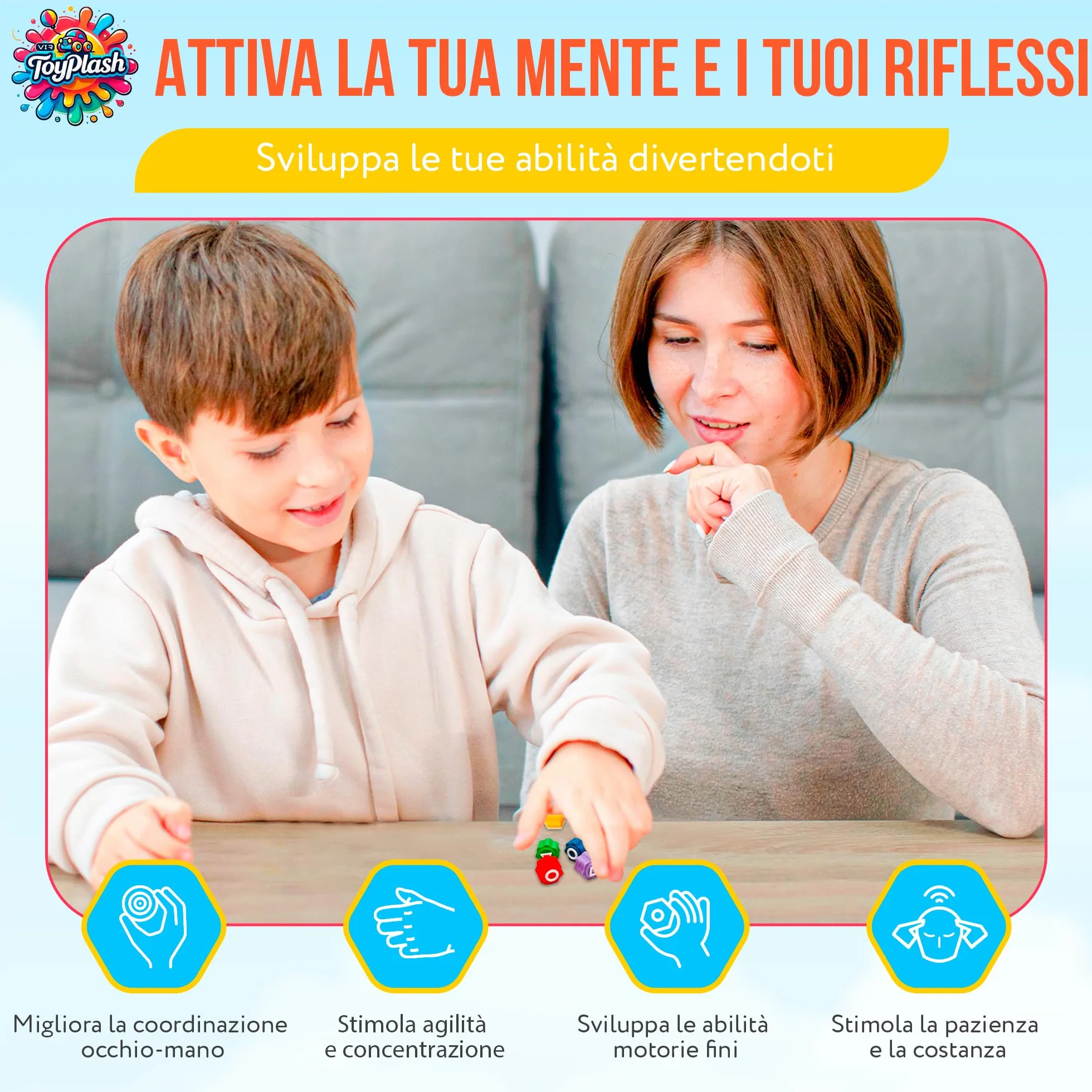 Set 5 Dadi Gioco Gonggi Korean Game - Gioco Gonggi Original - Gong-gi Game Tradizionale - Giochi Coreani Bambini e Adulti - Gongi Dadi Korean - Giochi Abilità (Astuccio)