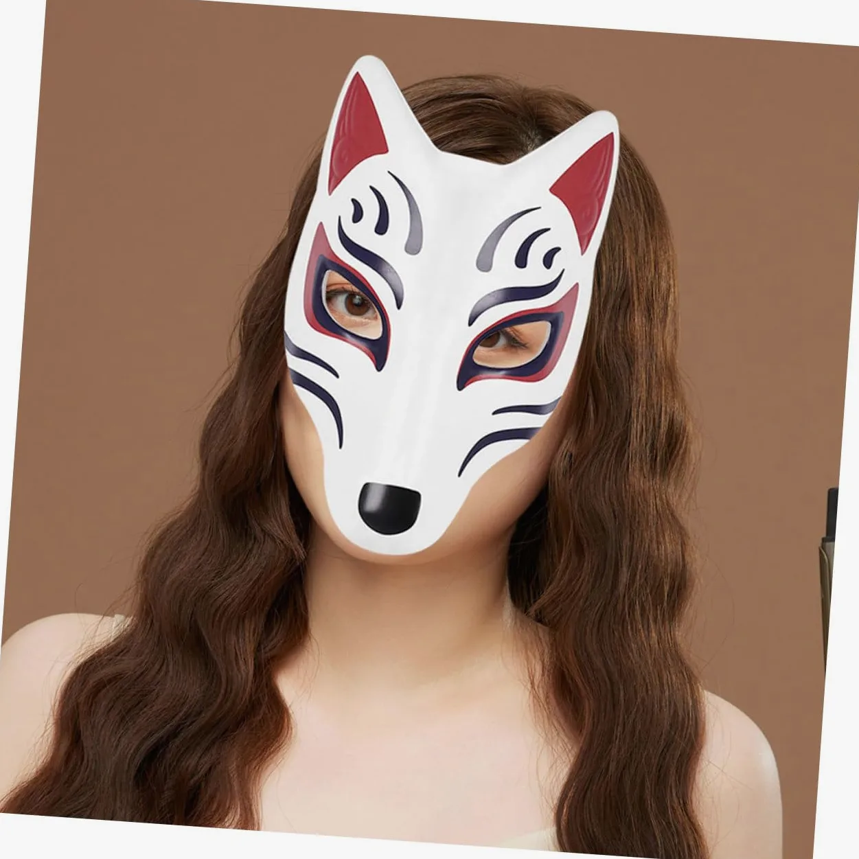 UPKOCH 4 Pezzi Fai Da Te Maschera Di Volpe Maschere Di Animali Verniciabili Per Bambini Decorazioni Artigianali Per Feste in Maschera Di Volpe Divertente Per