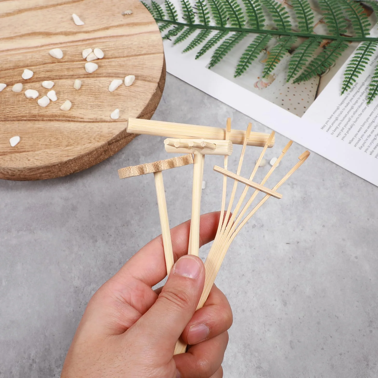 cobee Set di 4 attrezzi da giardino Mini Zen, mini rastrello, rastrello zen, per casa, ufficio, tavolo, casa delle bambole