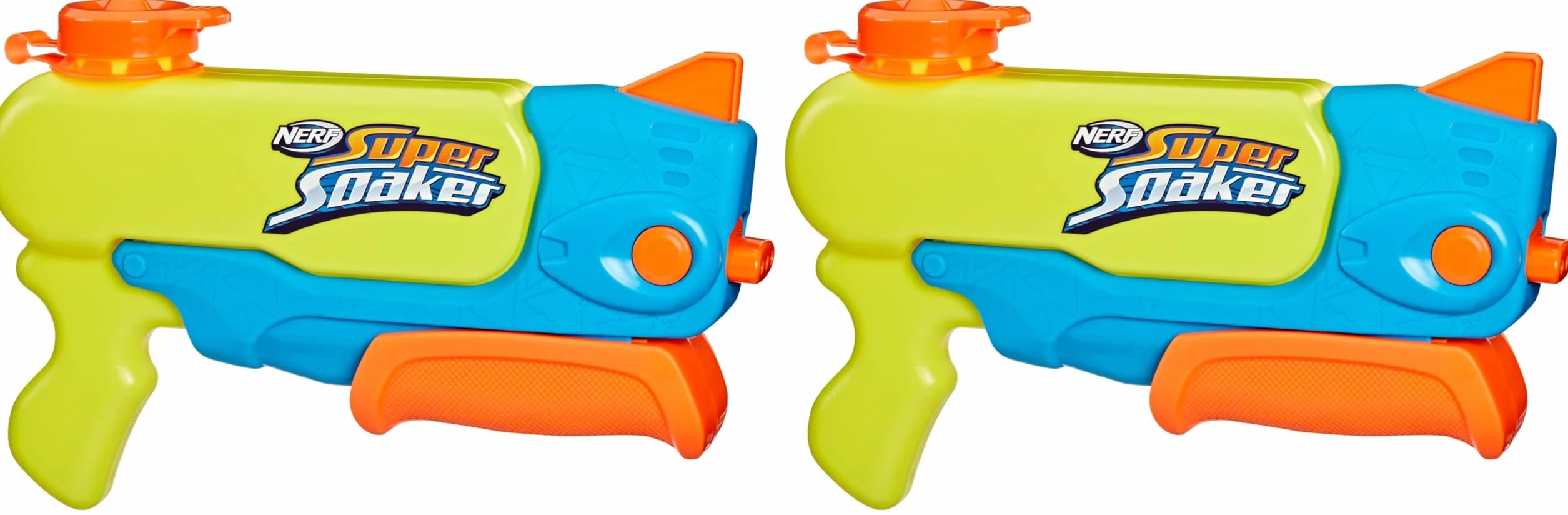 Hasbro Nerf Super Soaker Wave Spray, Blaster Giocattolo ad Acqua con Beccuccio Mobile, per Bambini e Bambine dai 6 Anni in Su, Serbatoio da 887 ml Facile da Riempire, Multicolore (Confezione da 2)