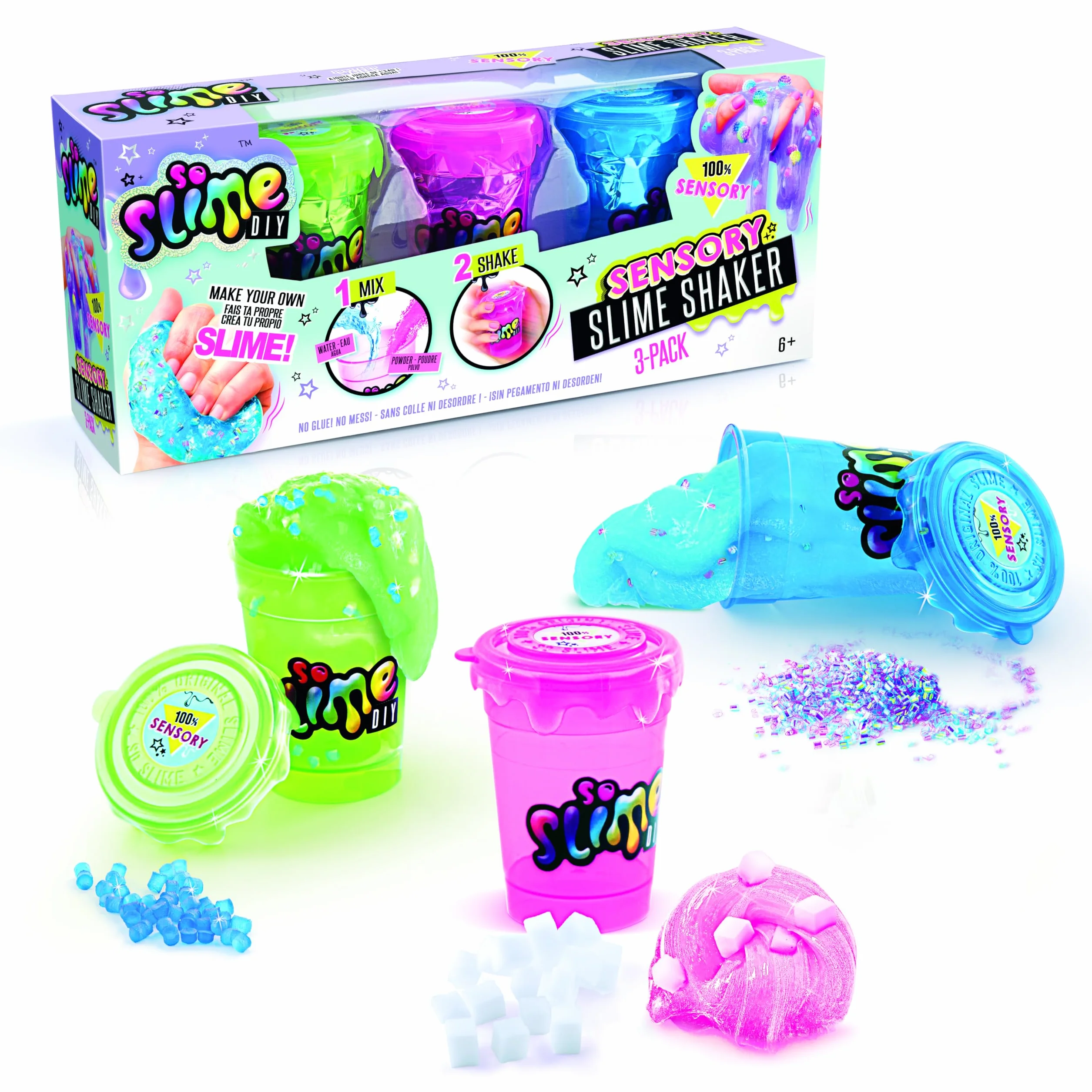 Canal Toys So Slime DIY Kit 3 Rainbow Slime per Bambini Giocattolo Creativo SSC 003