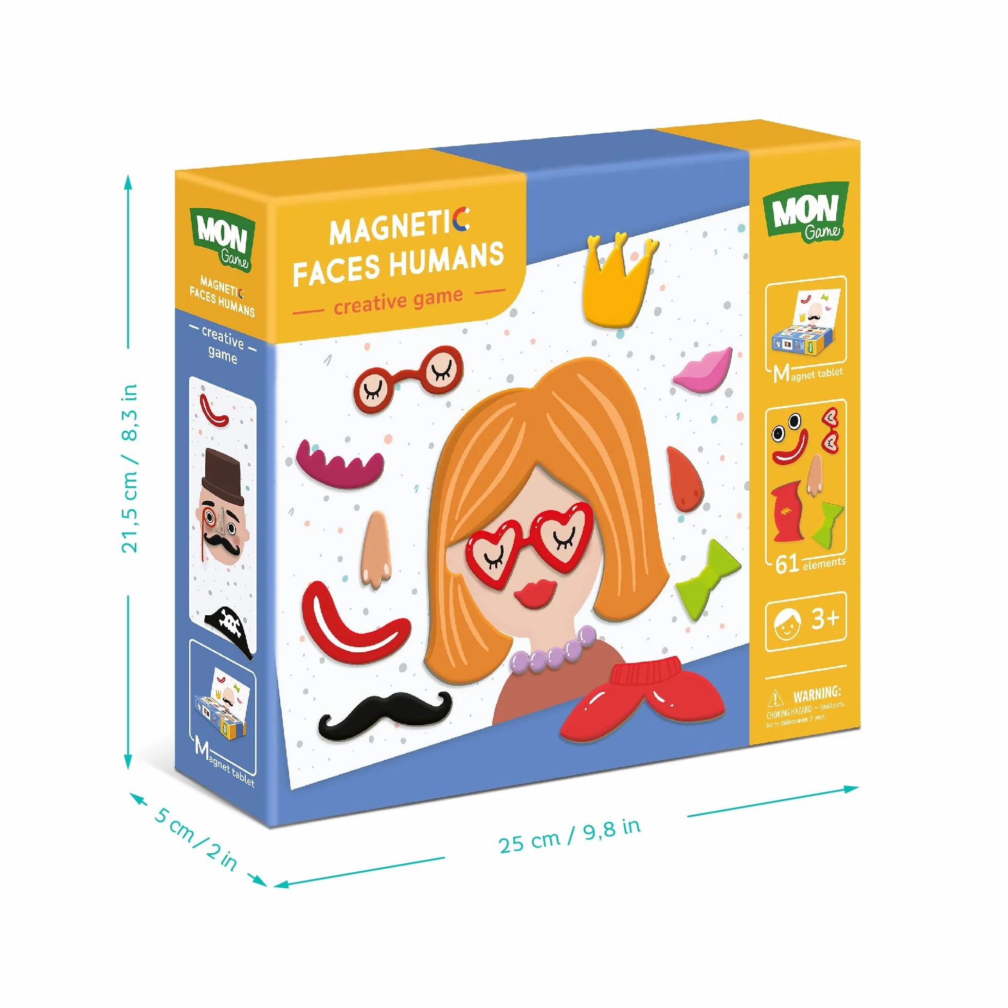 Gioco creativo magnetico viso umano per bambini dai 3 anni in più Lavagna magnetica con elementi magnetici Dodo Regalo educativo dettagliato perfetto per ragazzi e ragazze