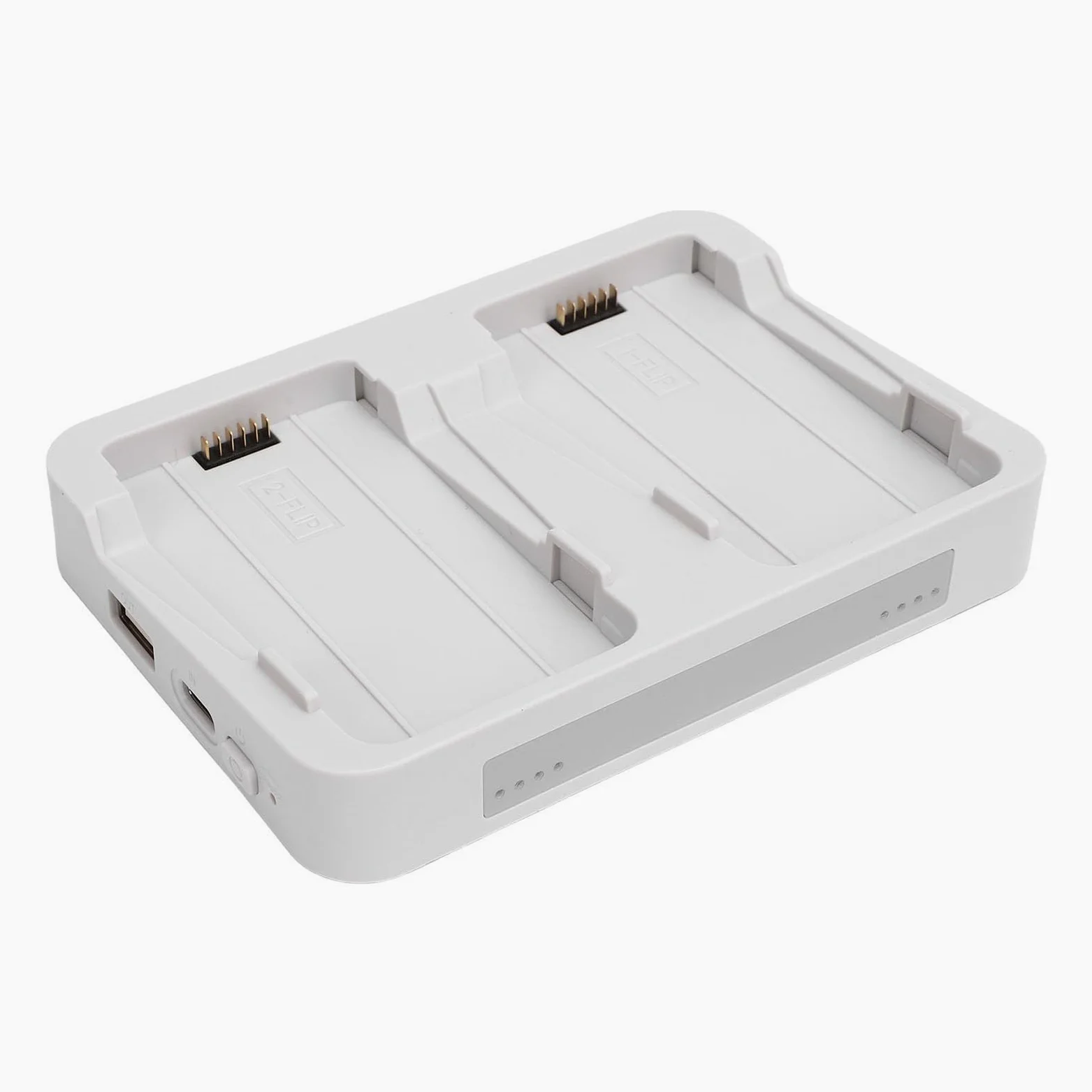 Caricabatteria a due vie Fit For Flip Drone 60W Ricarica Rapida del Caricatore della Batteria a Ricarica Rapida con Indicatore LED
