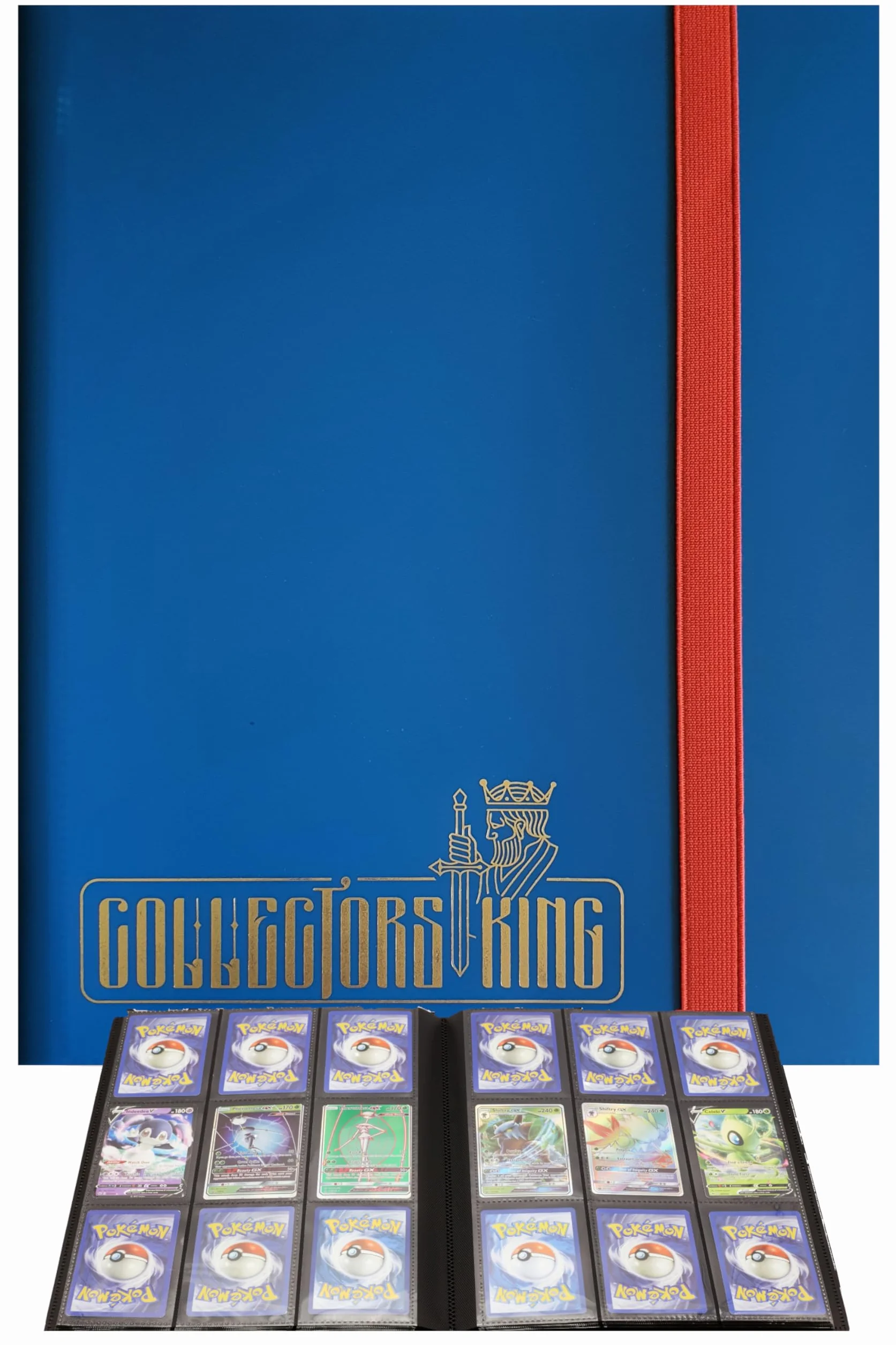 Collectors King Raccoglitore Carte Pokemon - Album Compatibile per 360 Card di One Piece OP Gx Ex Trainer Go, Yugioh, Mtg Magic - 9 Tasche x Pagina da 9.5x7cm