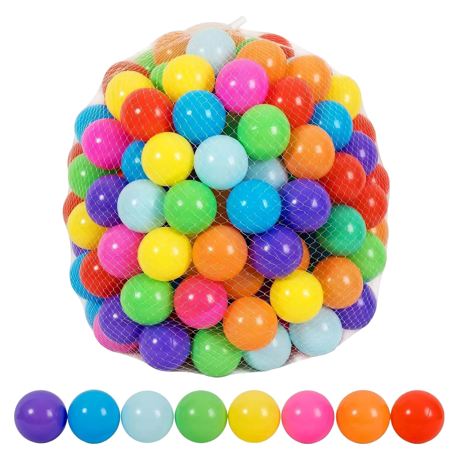 Grandi Palline da per Piscina di Palline 50 Pezzi Giocattoli Riutilizzabili | Palline da Vasca Antischiacciamento da 6,99 cm per Decorazione Festa Compleanno Box Tenda