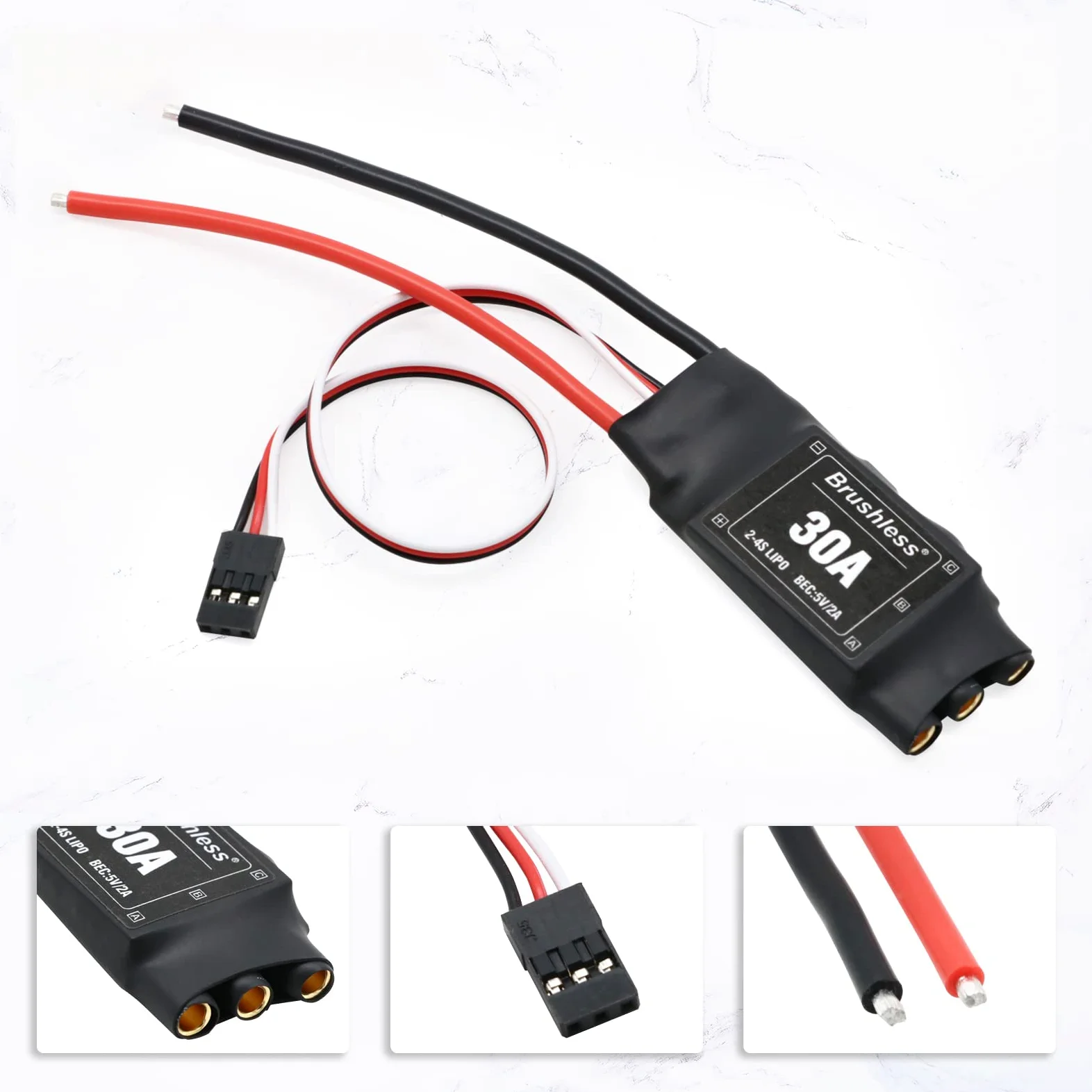 Kit motore brushless con connettore da 3,5 mm 2212 920KV CW 30A Brushless ESC elica per F450 F550 S550 F550 elicottero Quadcopter