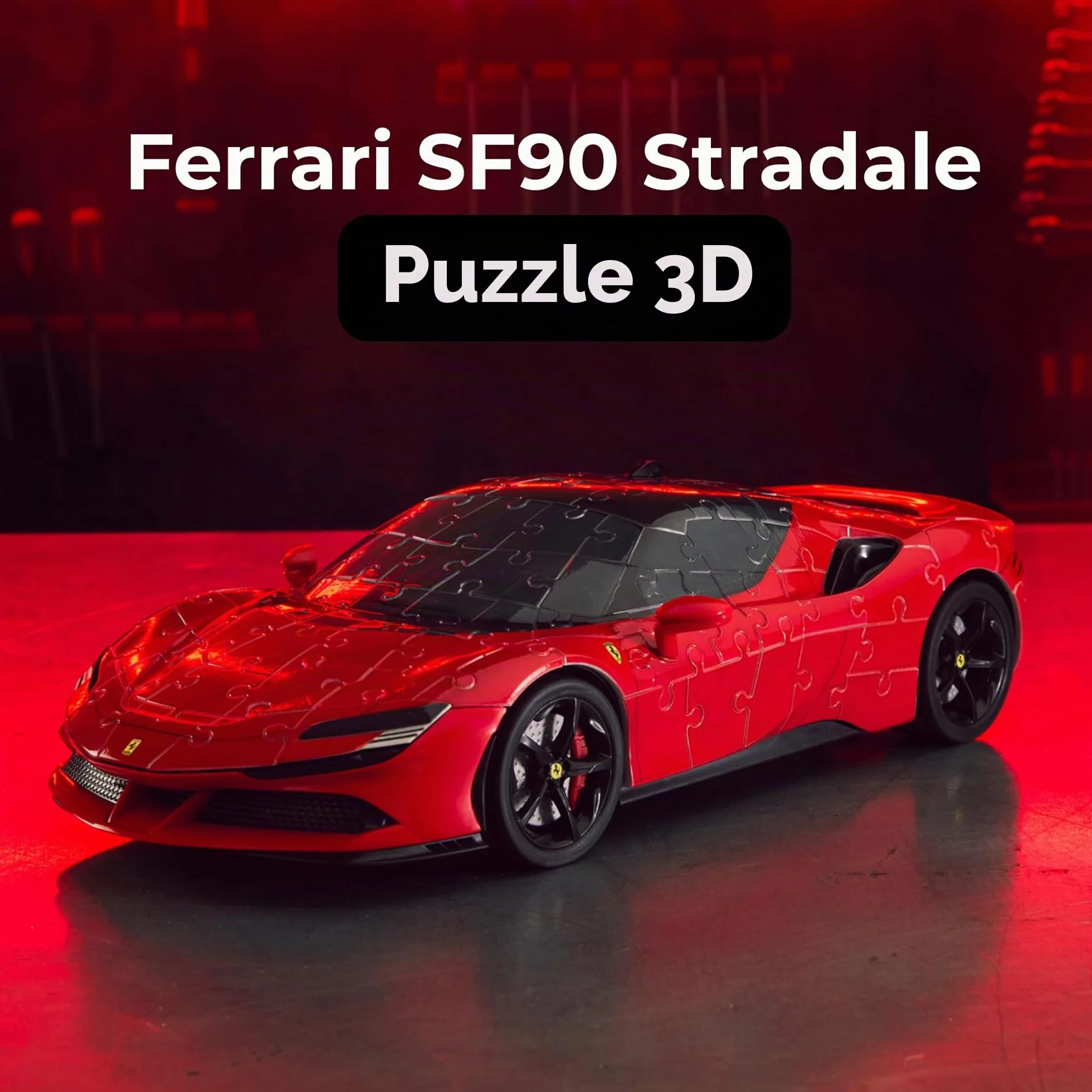 Ravensburger - Puzzle 3D Ferrari SF90 Stradale 161 pezzi, Modellismo da costruire adulti, Modellino Ferrari, Modellini auto da costruire, Idee Regalo