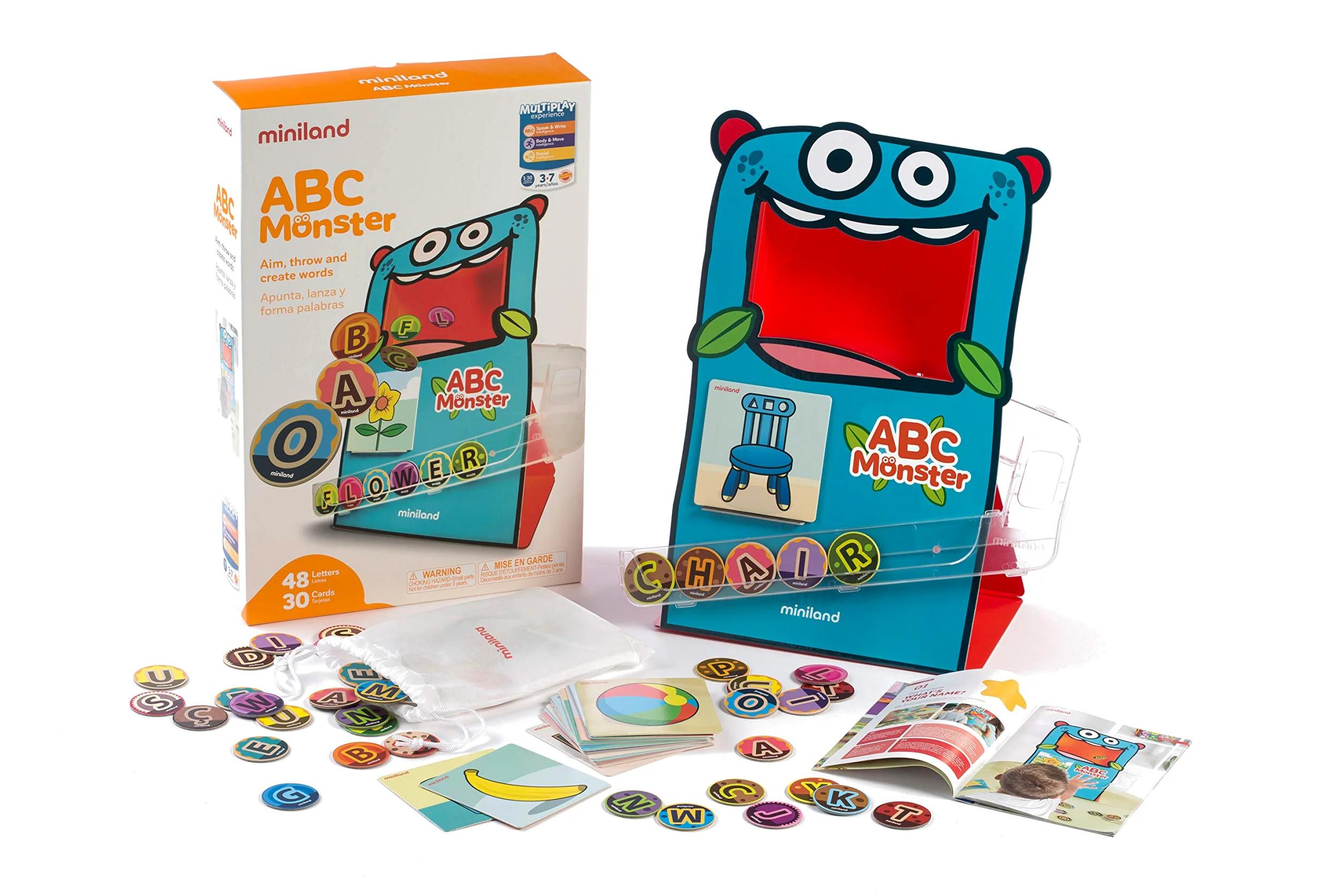 Miniland 31977 ABC Monster - Gioco per formare Parole