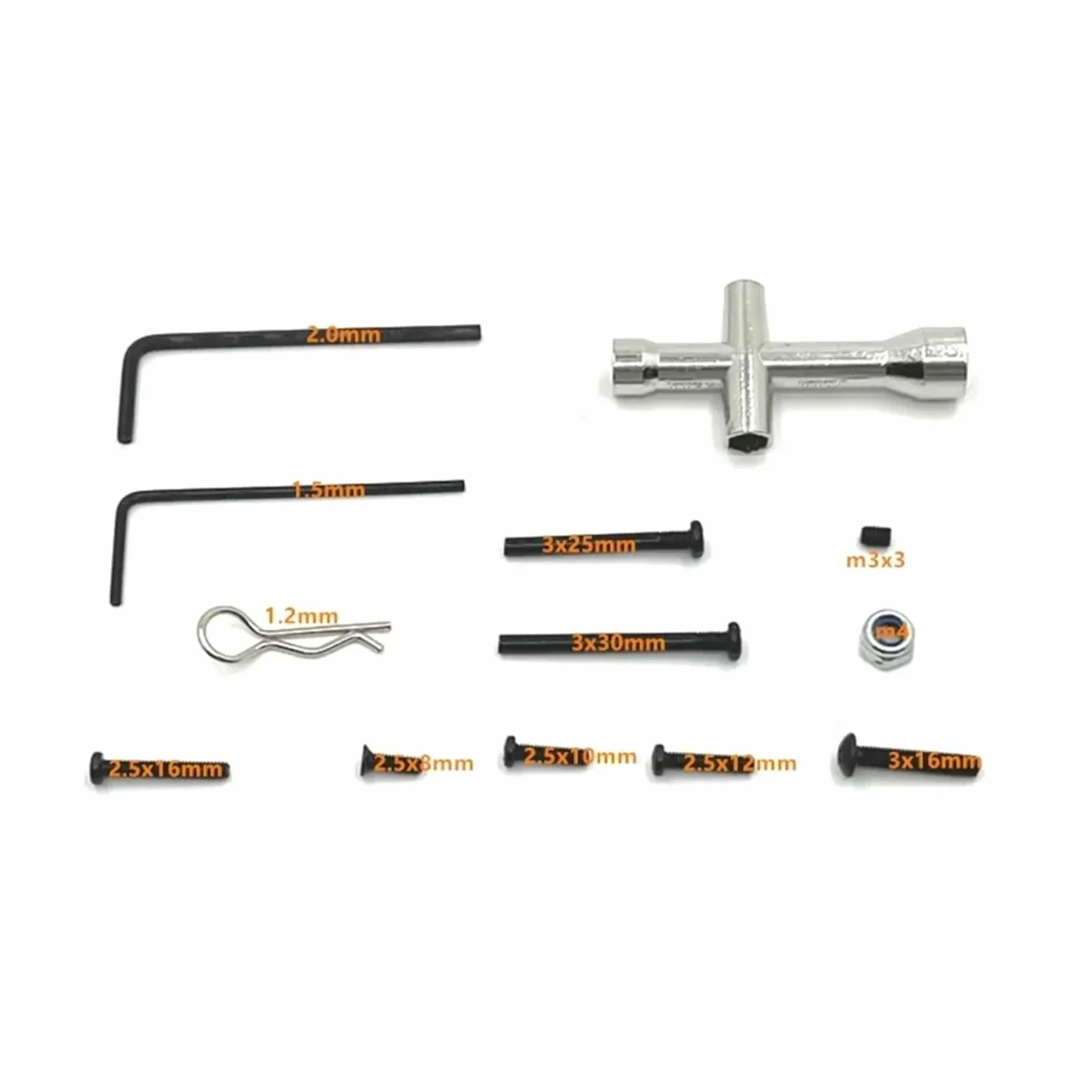 Per MJX 14301 14302 14303 1/16 RC Auto Viti Metalliche Kit Di Fissaggio Strumenti Riparazione Pezzi Ricambio Accessori Aggiornamento Accessori Modellismo RC