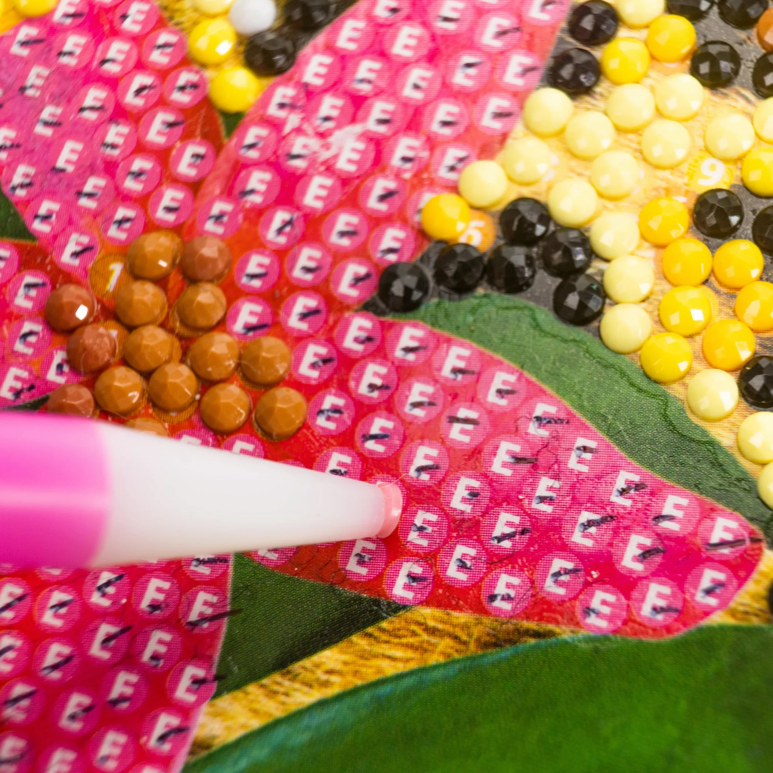 DIAMANTINY 96201 Level Up - Nice Group Creative Art, Diamond Painting Kit crea il mosaico, WILD, Leopardo, Multicolor