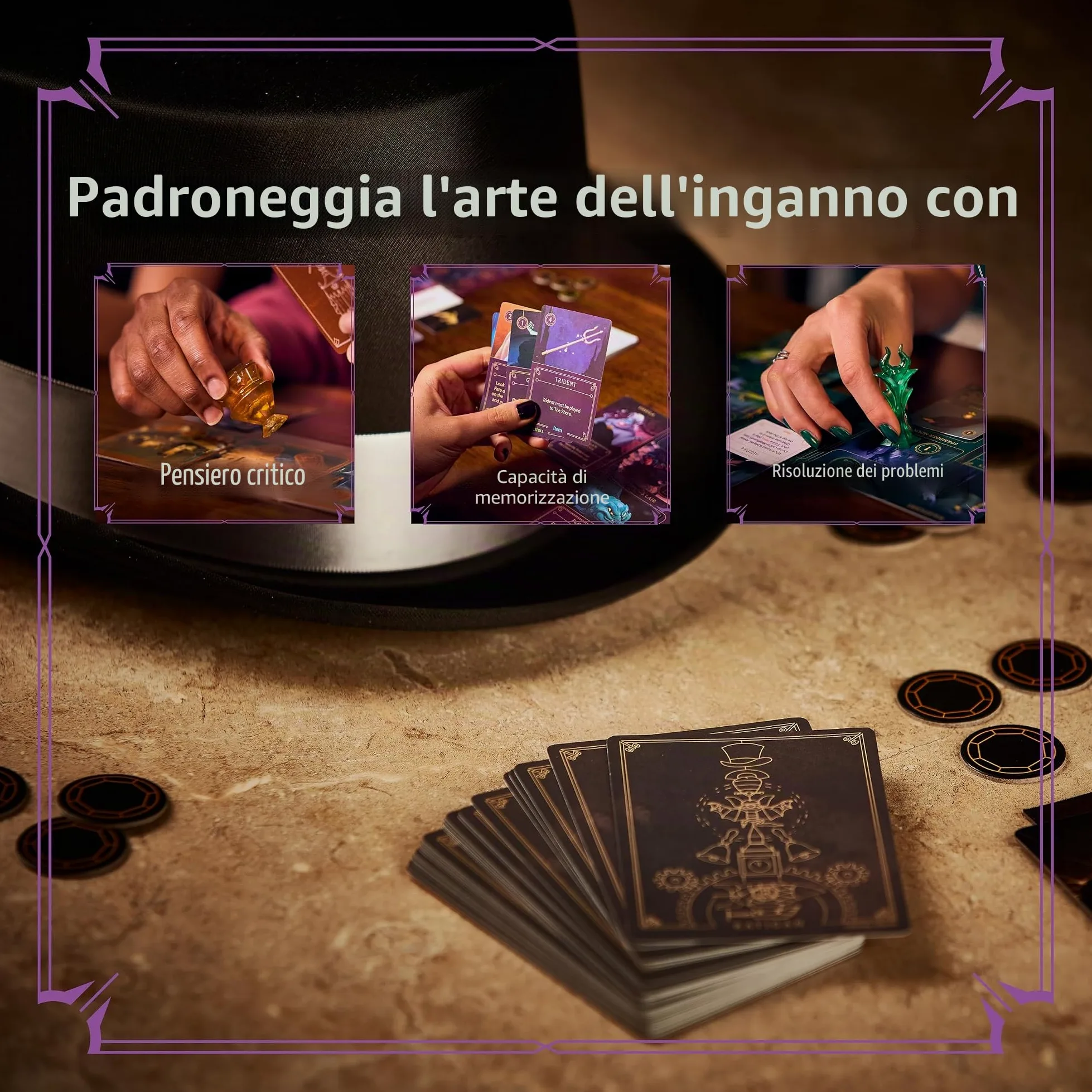 Marvel Villainous - We are Venom - Espansione del gioco da tavolo strategico a personaggio singolo - Gioca nei panni di Venom, l'iconico simbiote e sconfiggi Spider-Man, gatto nero e altri eroi - Età