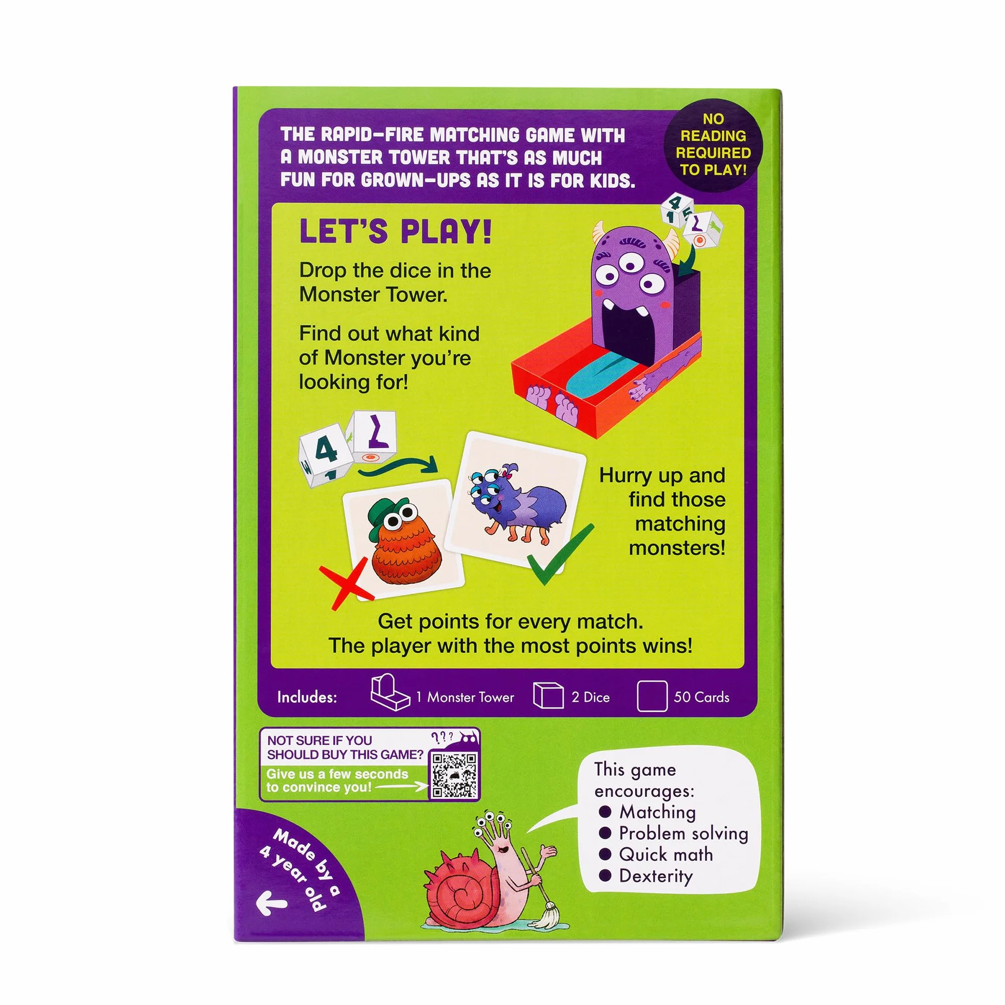 Exploding Kittens Monster Match – Matching Dice for Kids Ages 4+– 2-6 Players – Fun Family Night - Creative Kid Play
