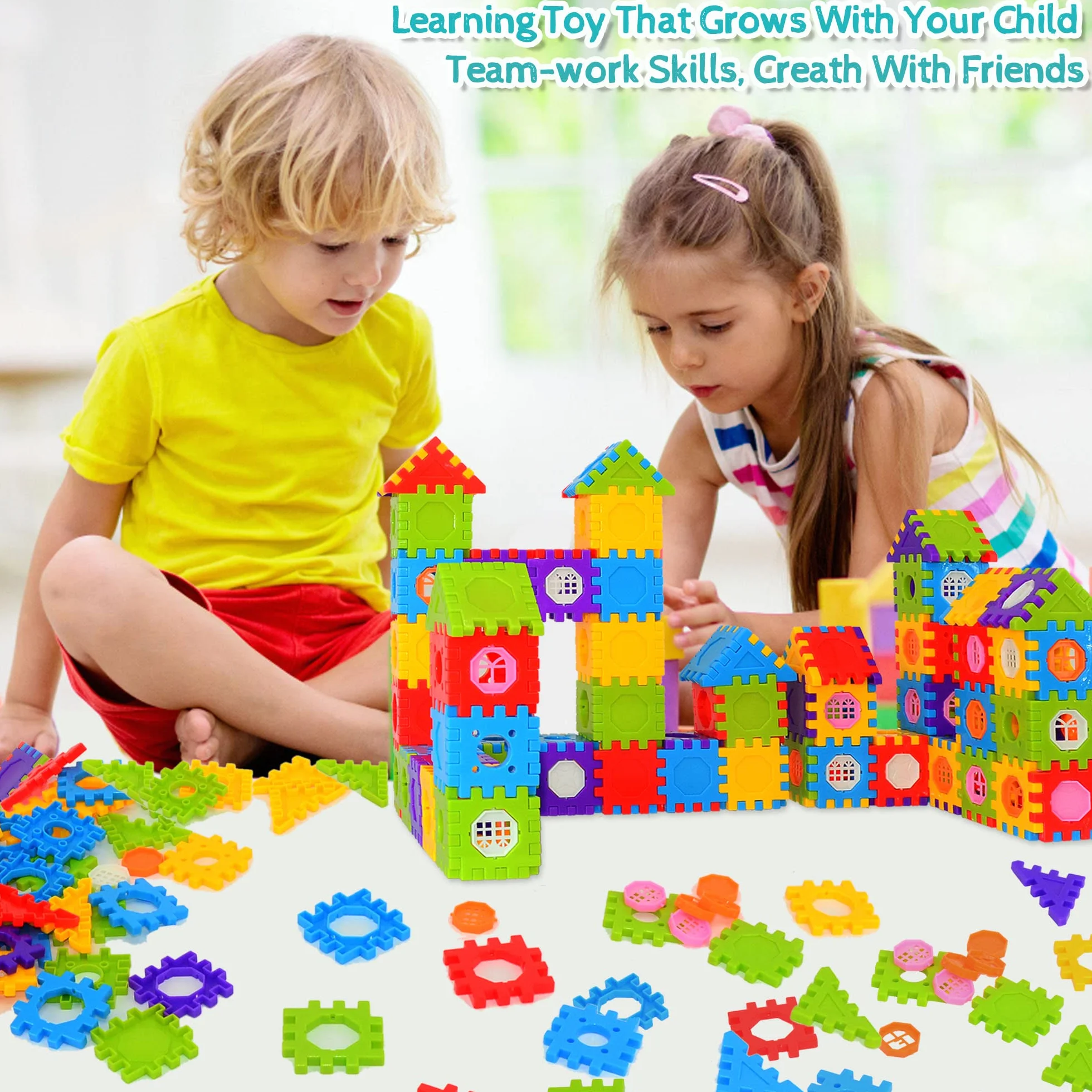Blocchi da costruzione per bambini piccoli 160 pezzi Jumbo Toy Building Kits -Giocattoli STEM ad incastro
