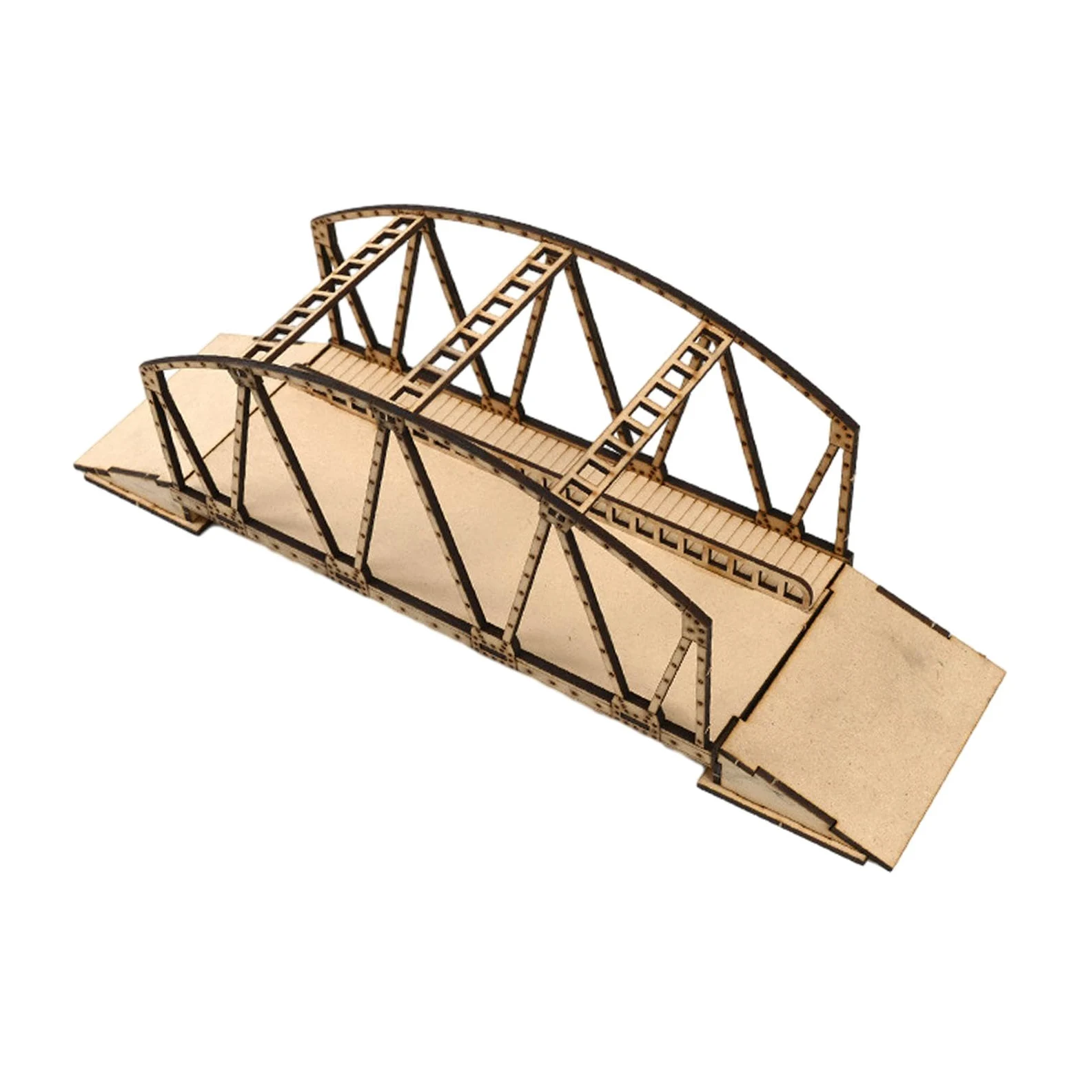 MagiDeal Kit di Modellismo di Ponte Europeo in Legno in 1/72, Regalo, Artigianato in Legno Fatto a Mano, Giocattolo di Costruzione in Legno Fa, Ponte Grande