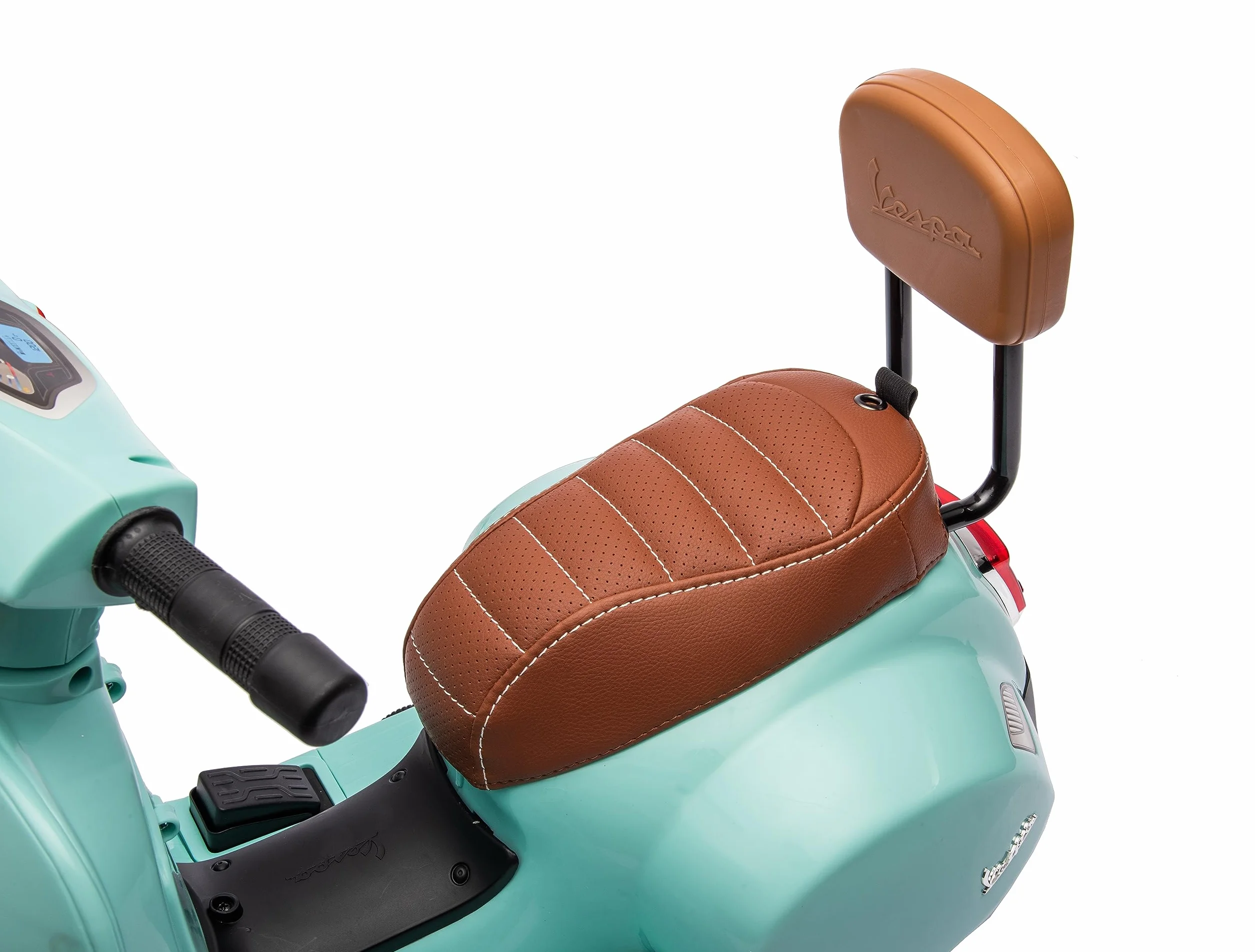 Mondial Toys Mini Vespa GTS Piaggio Moto Elettrica Scooter per Bambini 6V Verde Tiffany