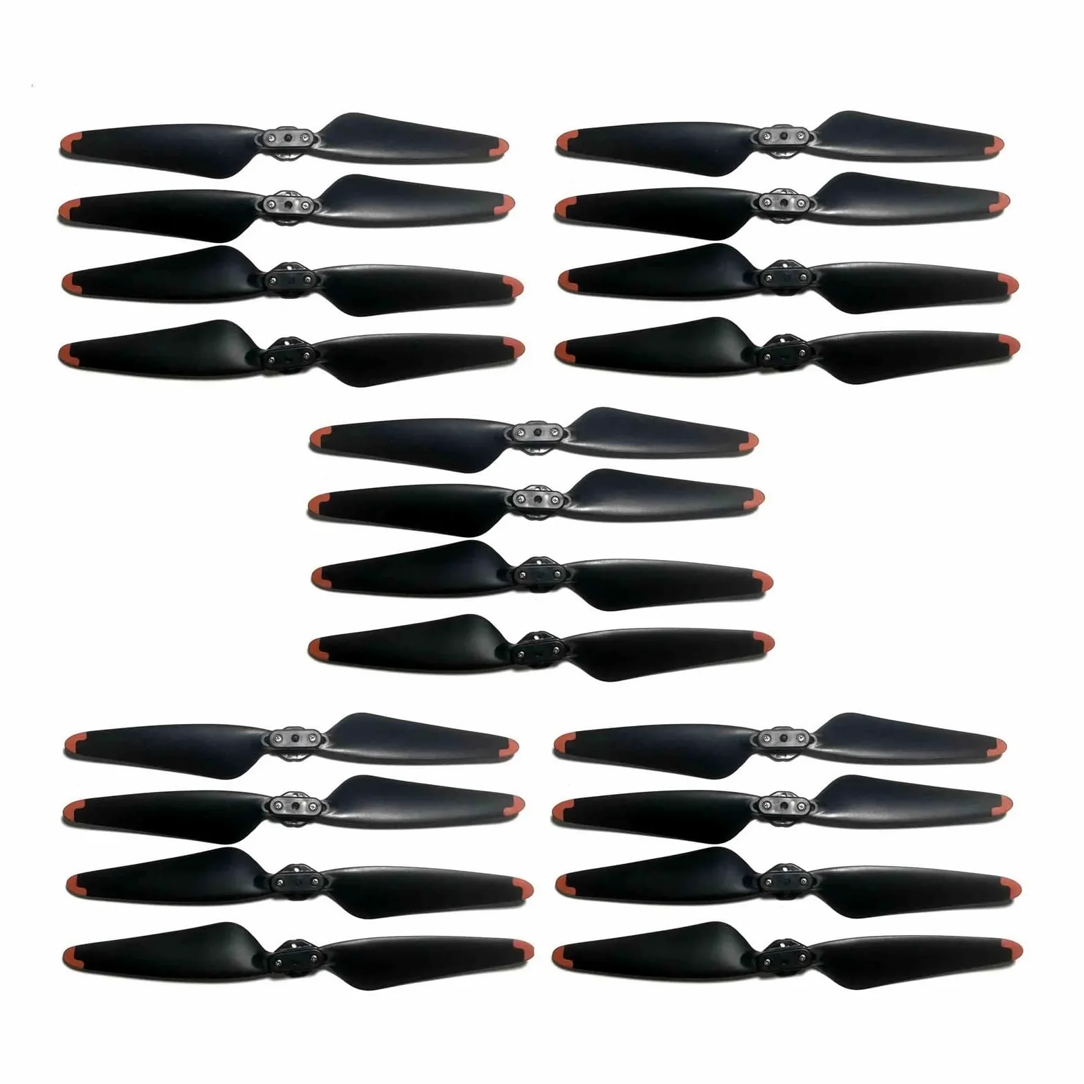 Compatibile con il kit di componenti del carrello di atterraggio Maple Leaf del braccio del motore brushless del drone KF104 Max 2(20pcs Blades)