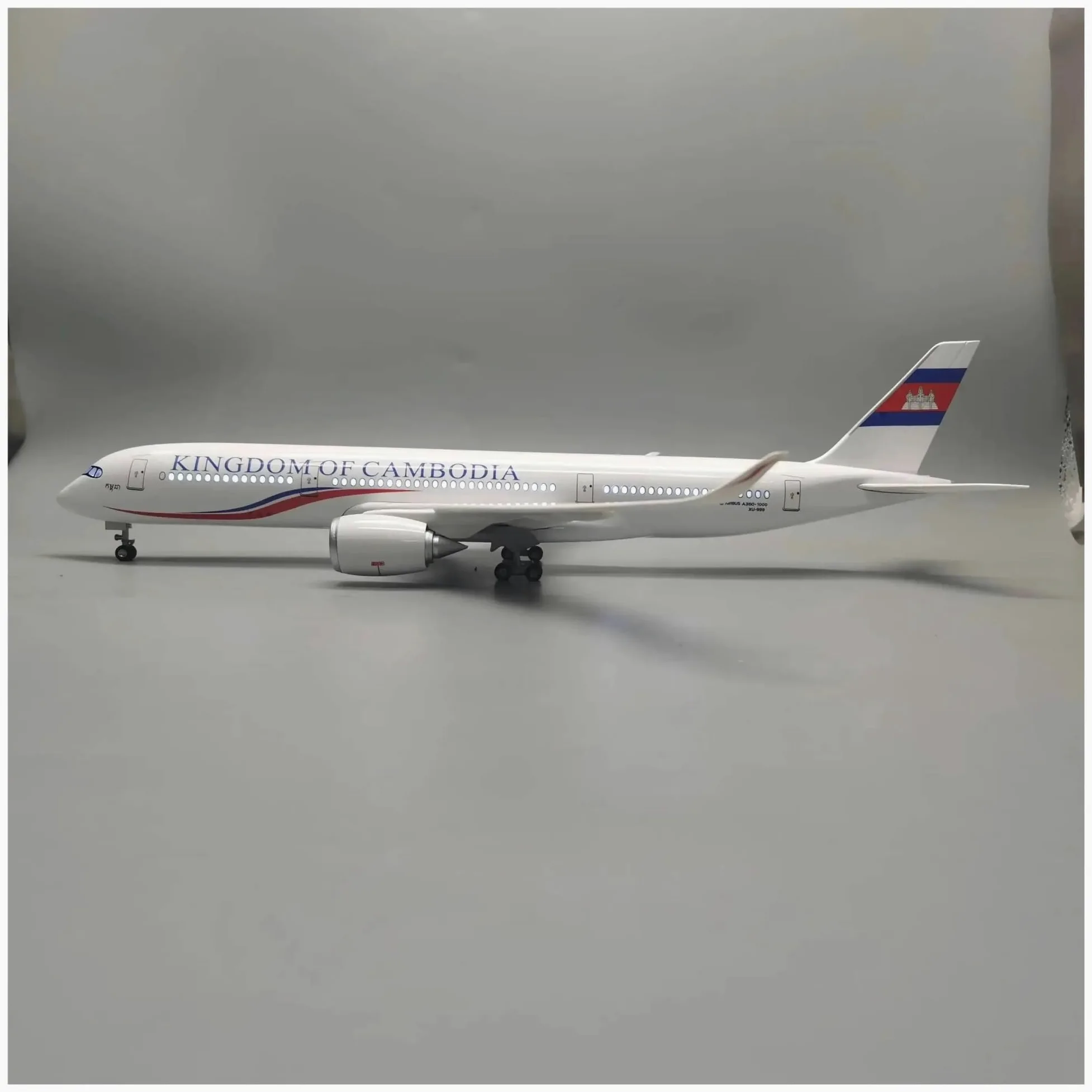 Scala per Aerei in Metallo pressofuso 47 cm per cambogiano per Kit di Costruzione di modellini di Aerei DieCast A350 con aeroplani Leggeri per Decorazioni per Hobby per Raccolta ed Esposizione (Senza