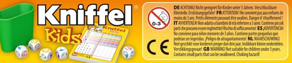 Schmidt Kniffel Kids, Gioco, 19.00 x 27.50 x 6.70 cm, Colore Multicolore, 51245