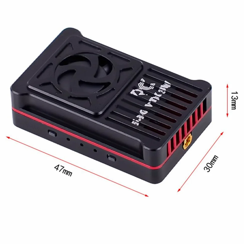 Trasmettitore Video FPV Ad Alta Potenza da 5.8G 3W VTX A 48 Canali per Droni FPV A Lungo Raggio e Modelli RC, Supporto per Batterie da 2-8S