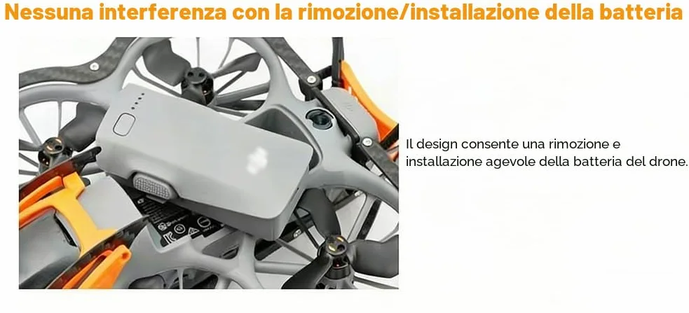 Kit di protezione armatura in fibra di carbonio compatibile con DJI Neo 2 - Cover leggera resistente agli urti con giunto cardanico ed elica per accessori drone Neo 2 (arancione)