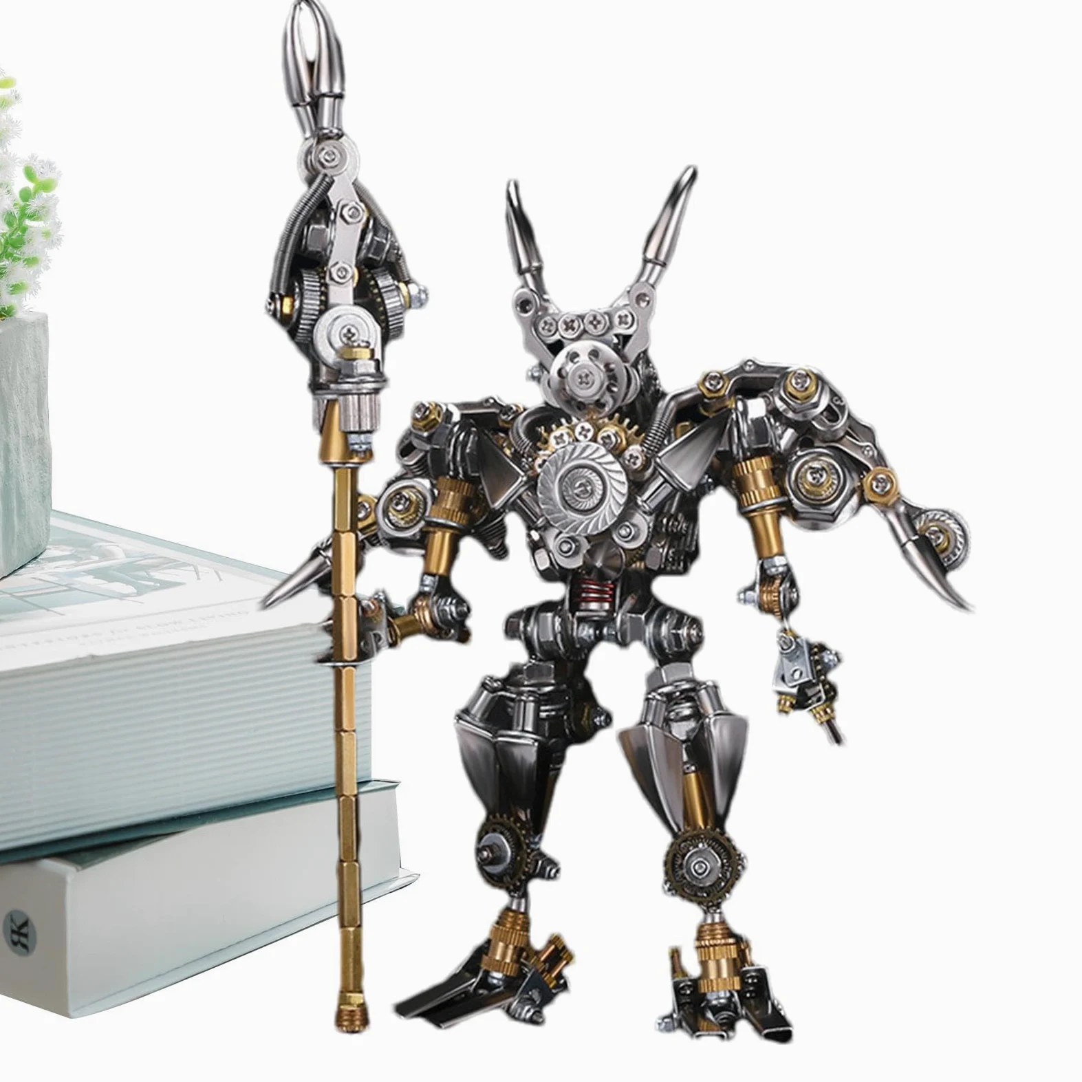 Puzzle in metallo per adulti,Puzzle in metallo - Puzzle meccanico con | statuetta cinese antica per adulti,Kit di modelli di puzzle in metallo - Kit di costruzione modelli di Figur