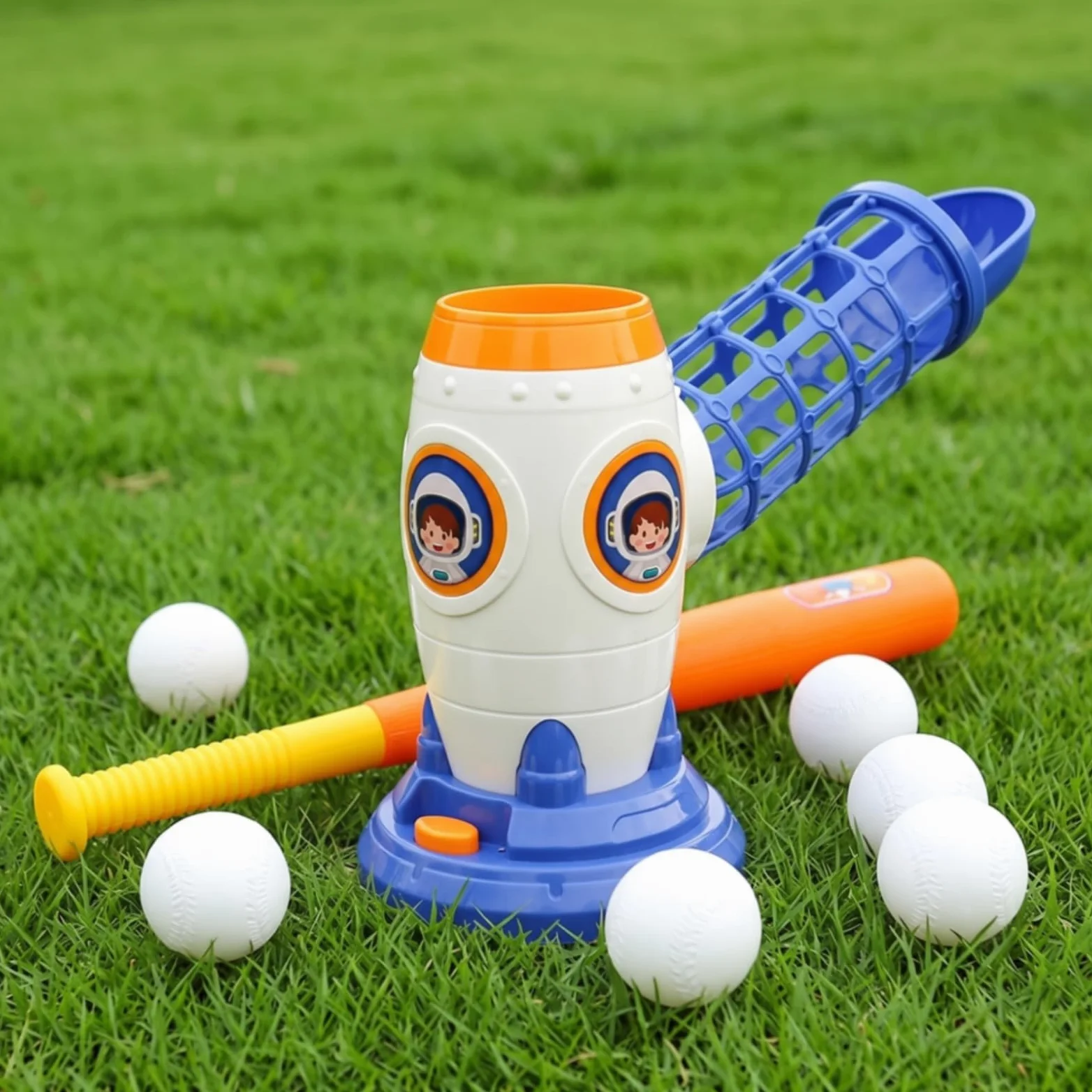 Gralara Set da Baseball con tore Morbido Macchina Palle da Baseball Durevole Giocattolo Sportivo per All'aperto, Casa
